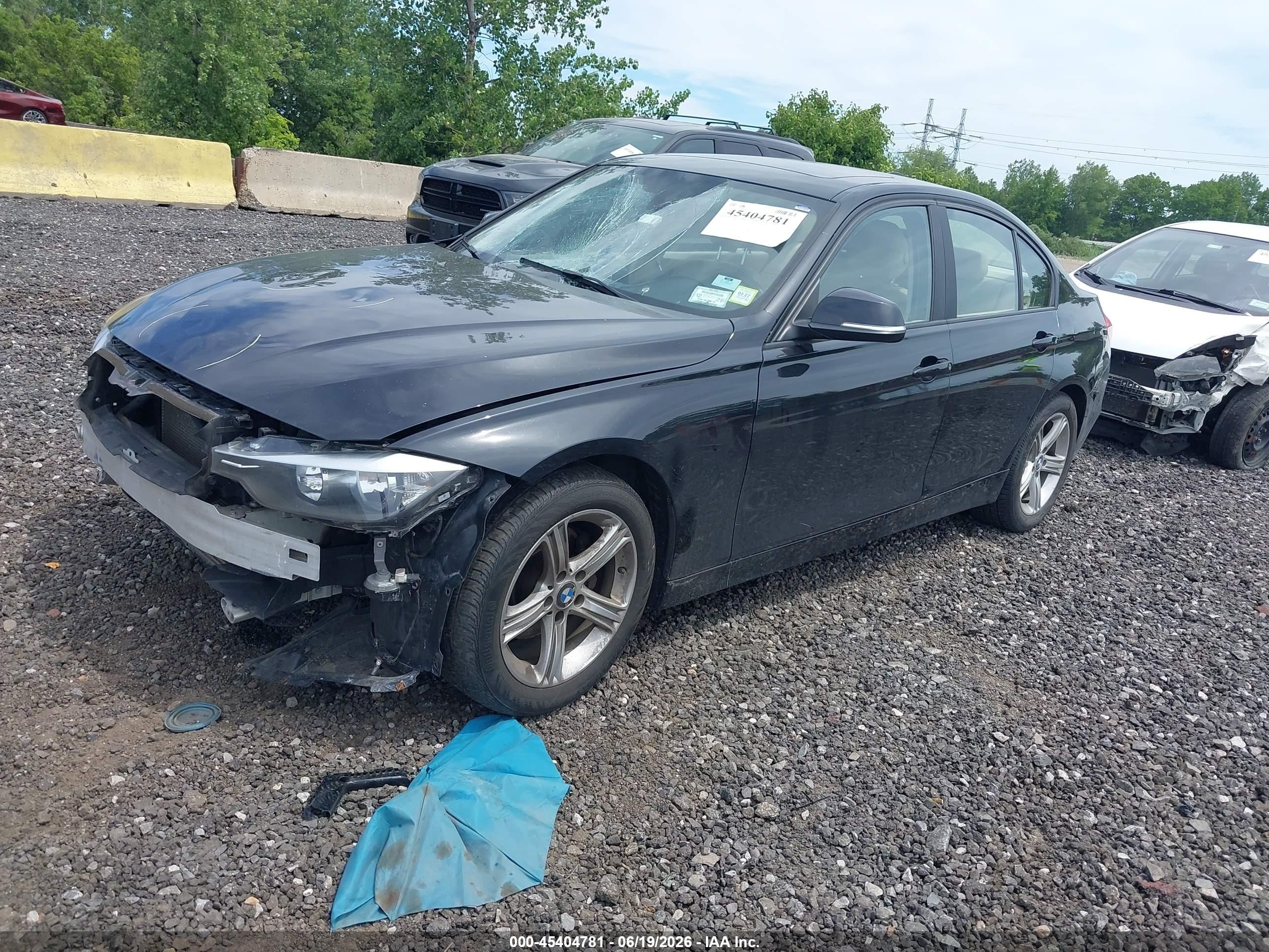 2015 Bmw 328i Xdrive Black vin: WBA3B5G54FNS15847