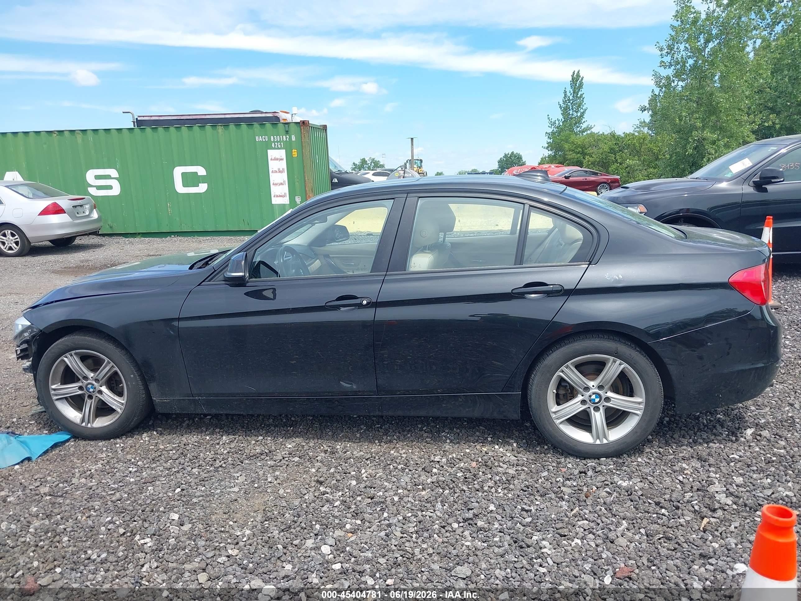 2015 Bmw 328i Xdrive Black vin: WBA3B5G54FNS15847