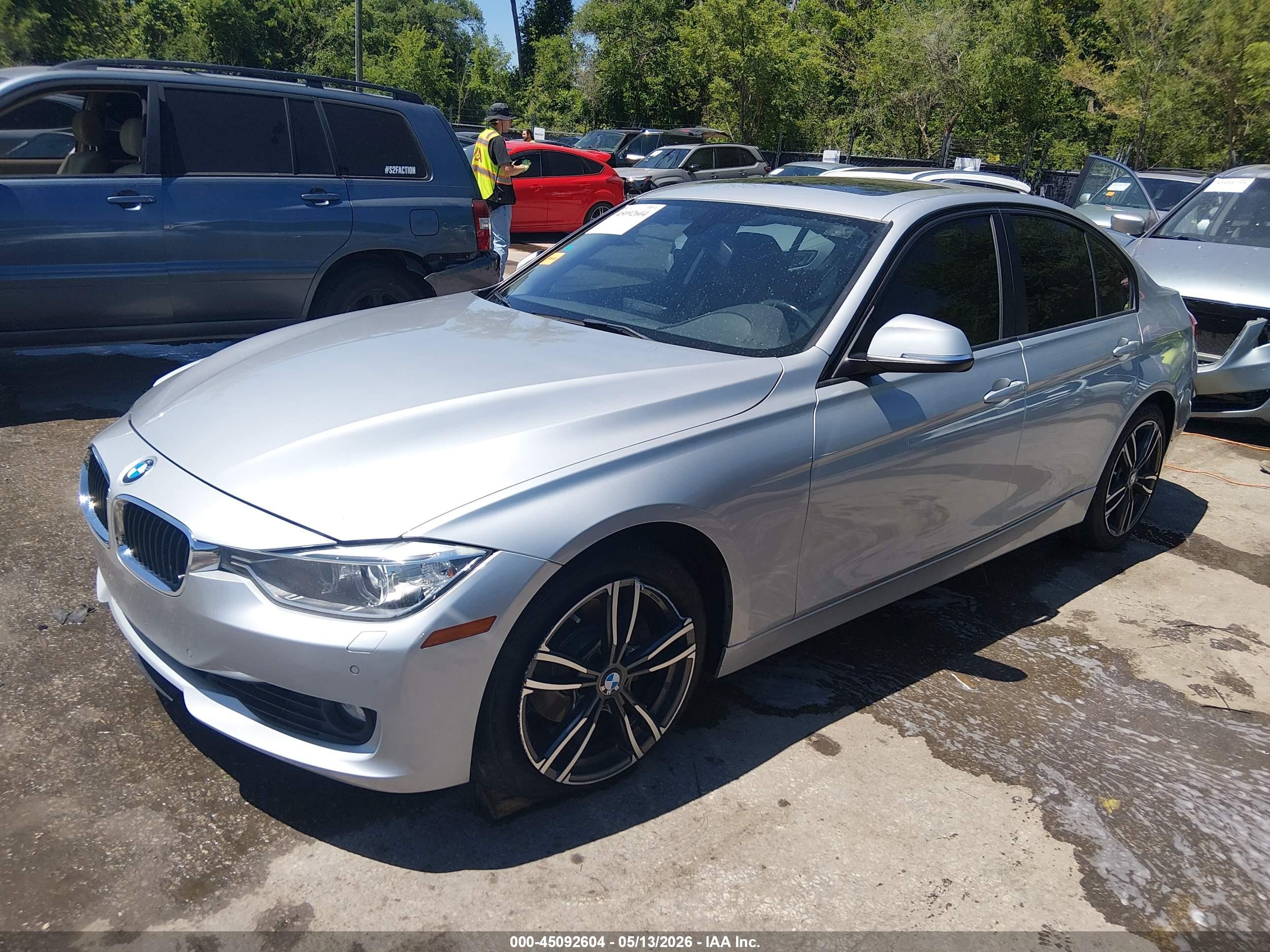 2015 Bmw 328i Xdrive Silver vin: WBA3B5G54FNS18991
