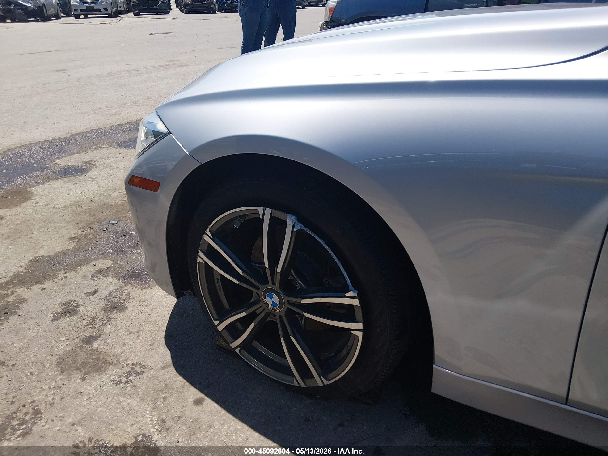 2015 Bmw 328i Xdrive Silver vin: WBA3B5G54FNS18991