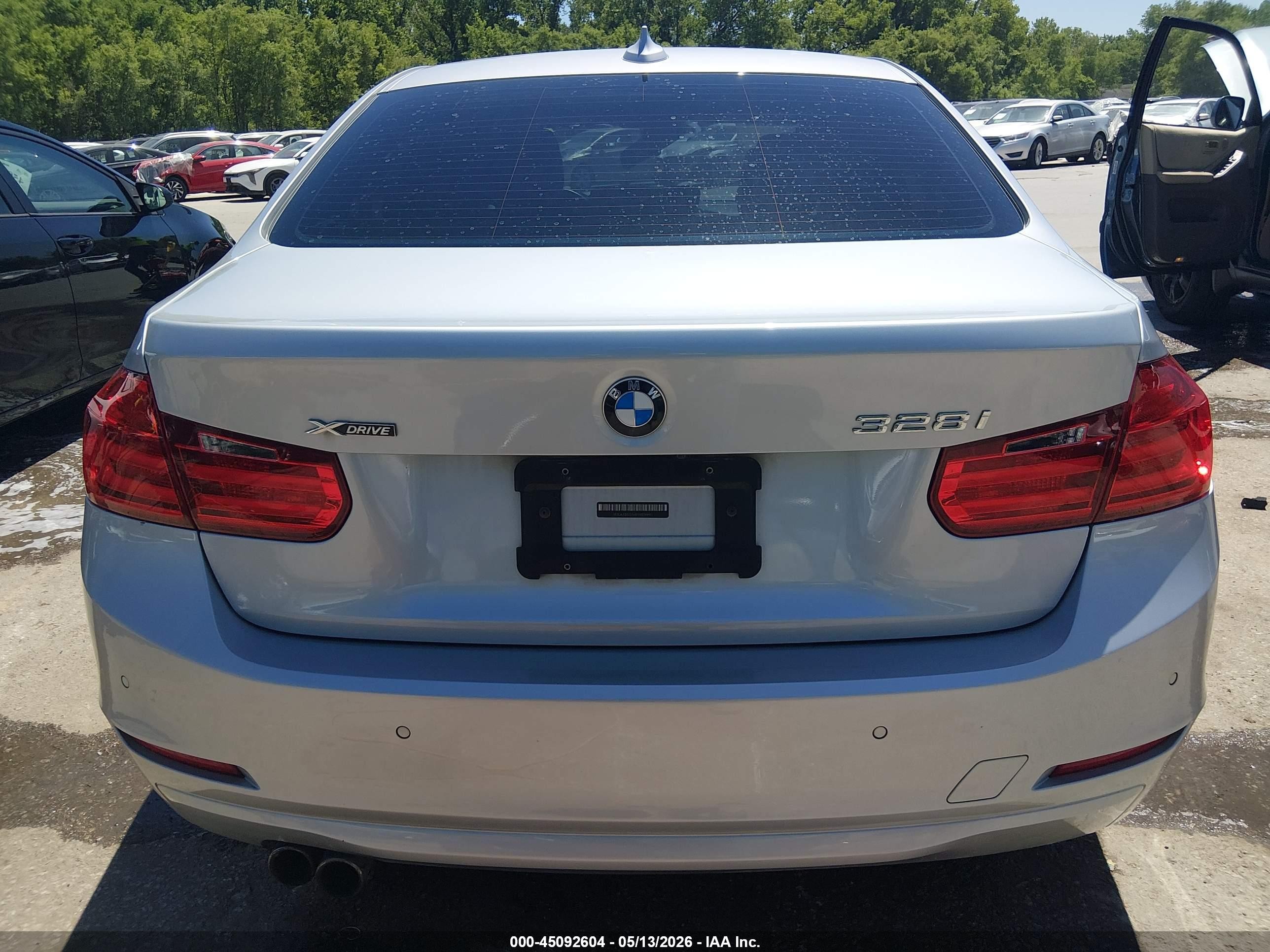 2015 Bmw 328i Xdrive Silver vin: WBA3B5G54FNS18991