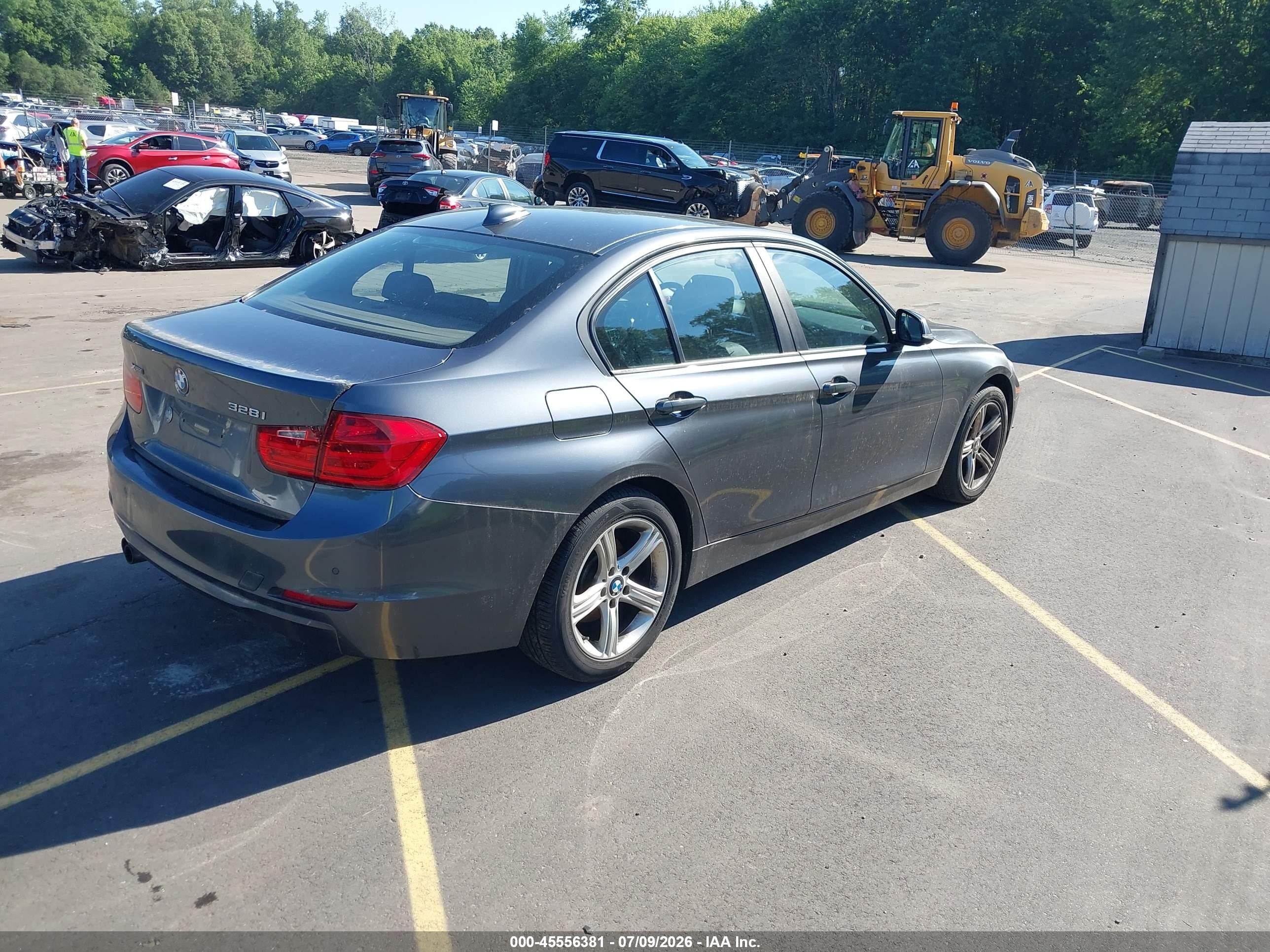 2014 Bmw 328i Xdrive Gray vin: WBA3B5G55ENS07724