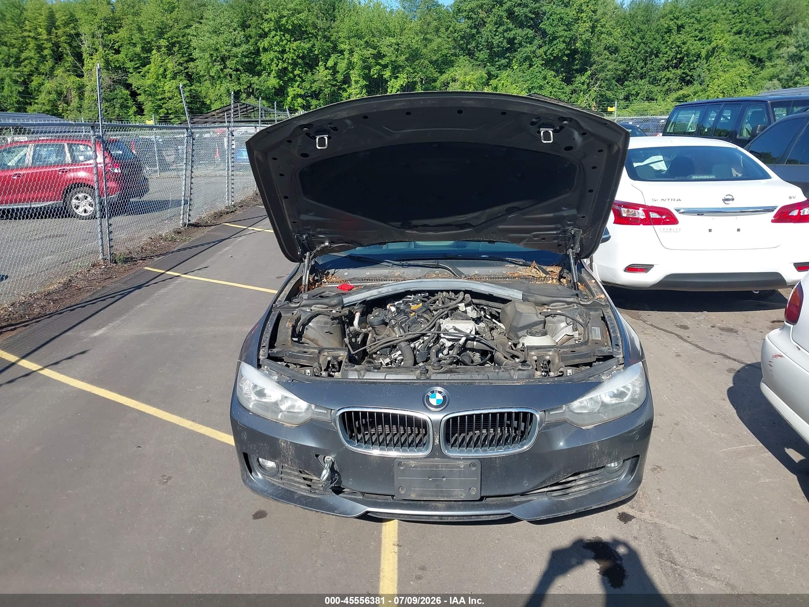 2014 Bmw 328i Xdrive Gray vin: WBA3B5G55ENS07724