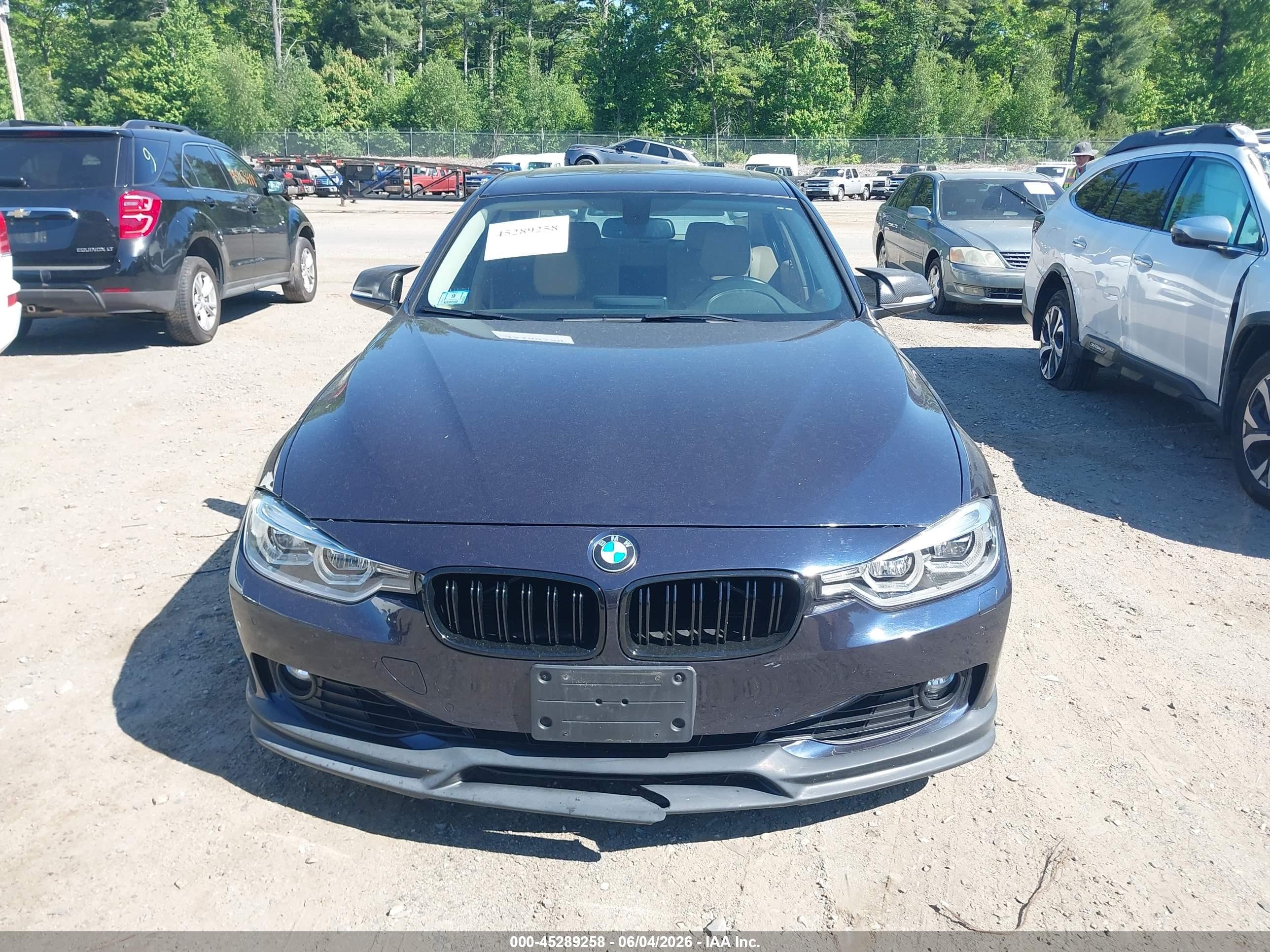 2015 Bmw 328i Xdrive Blue vin: WBA3B5G55FNS17722