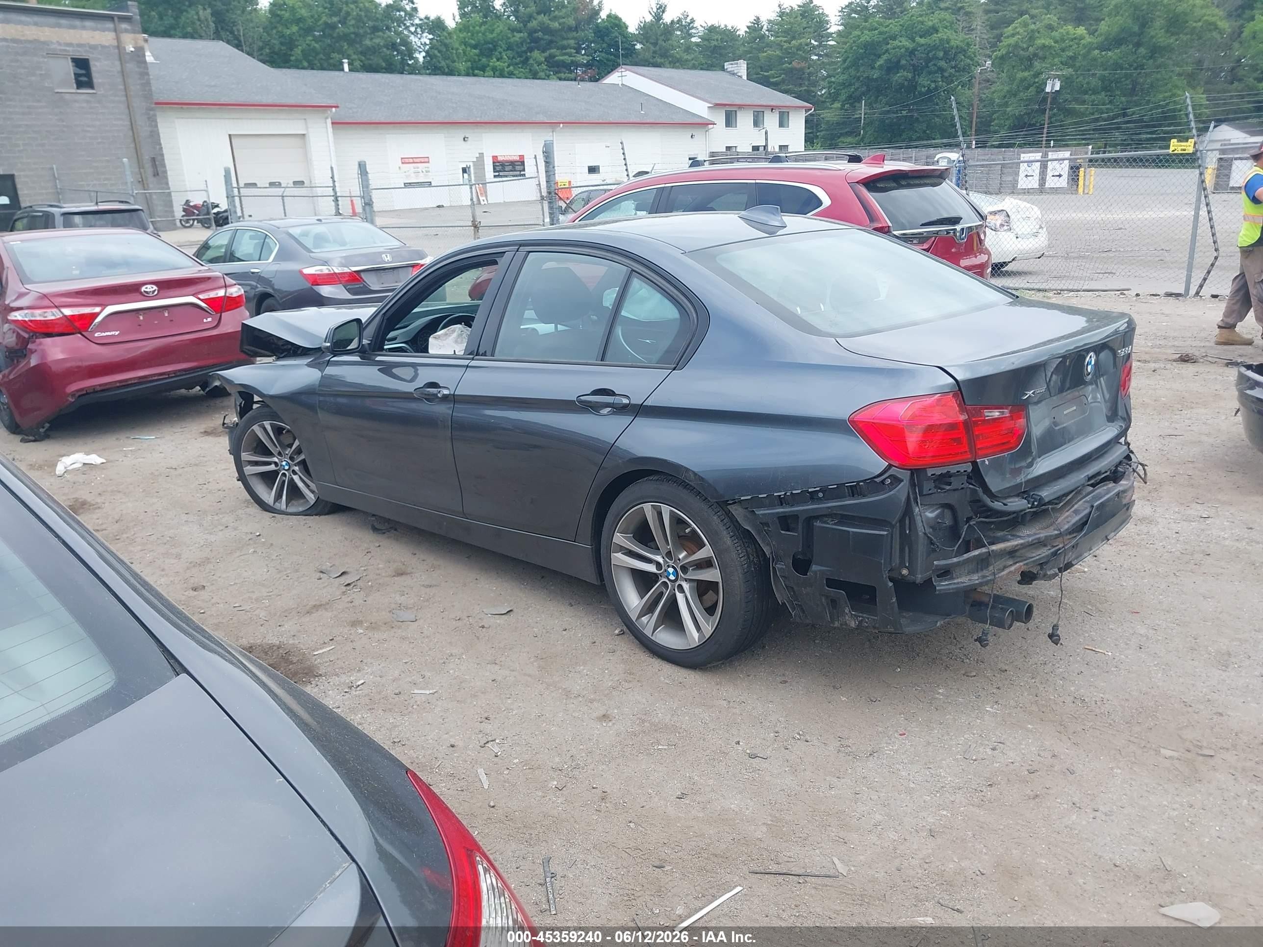 2014 Bmw 328i Xdrive Gray vin: WBA3B5G56ENS08090