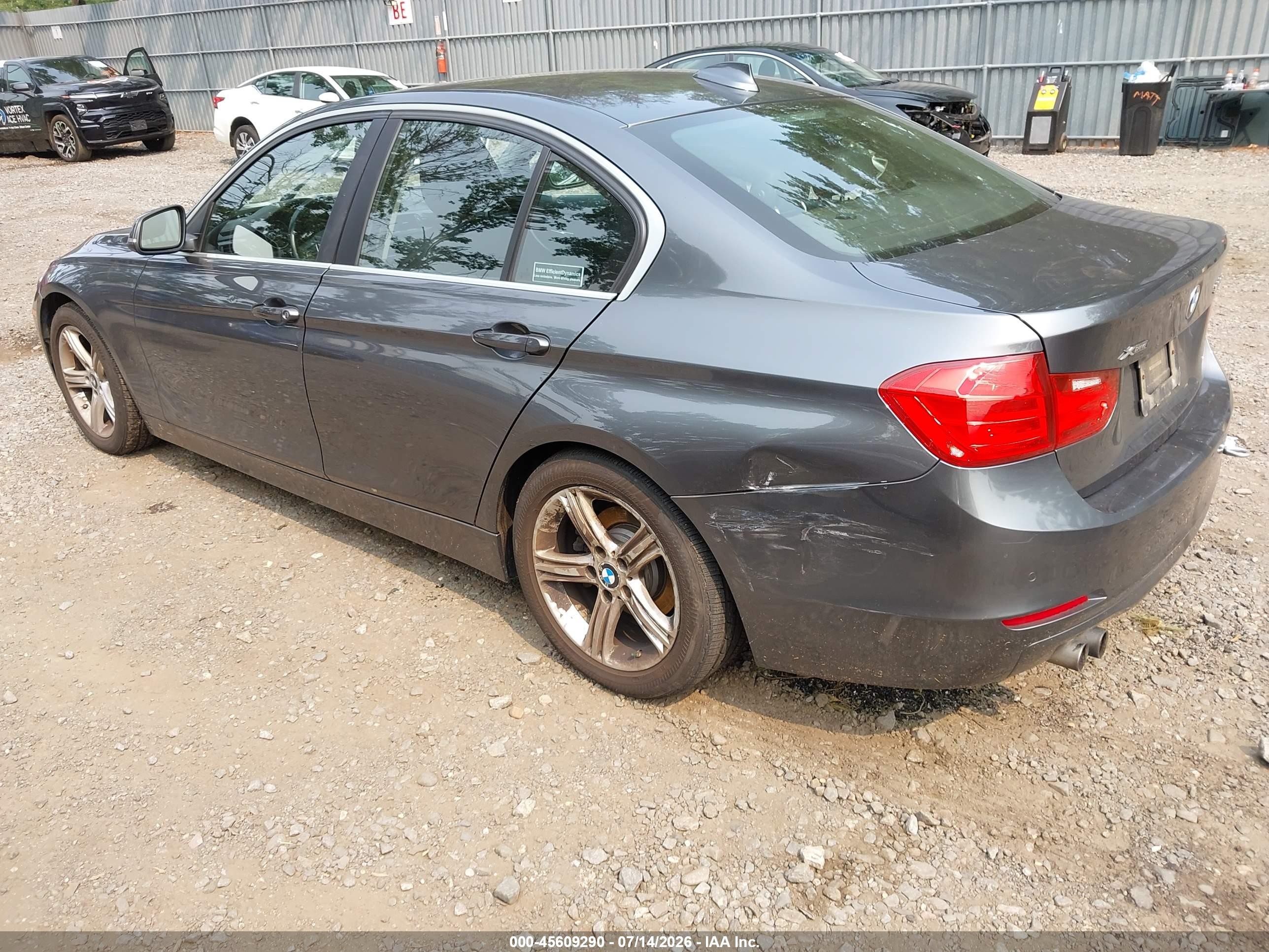 2015 Bmw 328i Xdrive Gray vin: WBA3B5G56FNS12383
