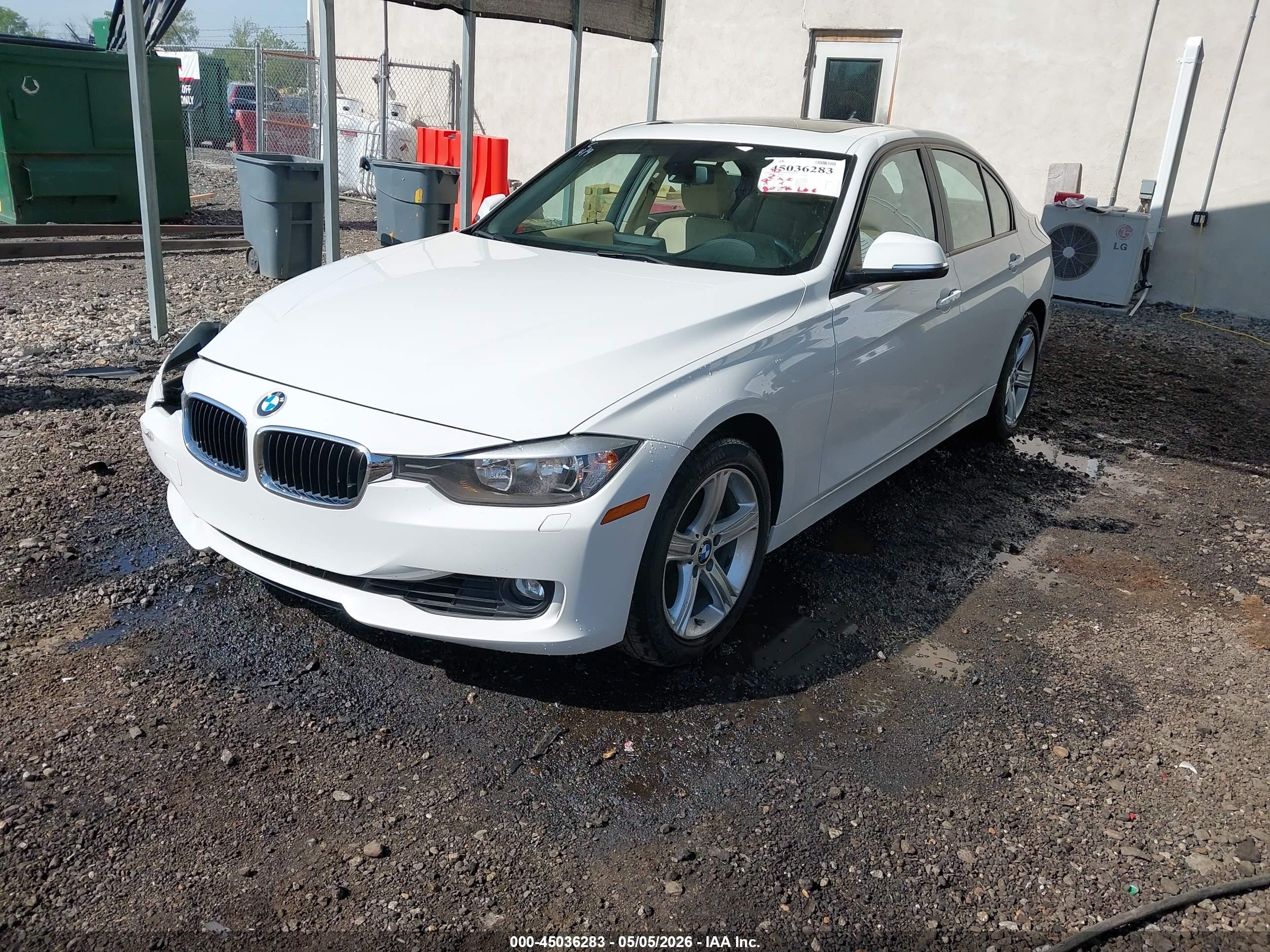 2015 Bmw 328i Xdrive White vin: WBA3B5G56FNS14232