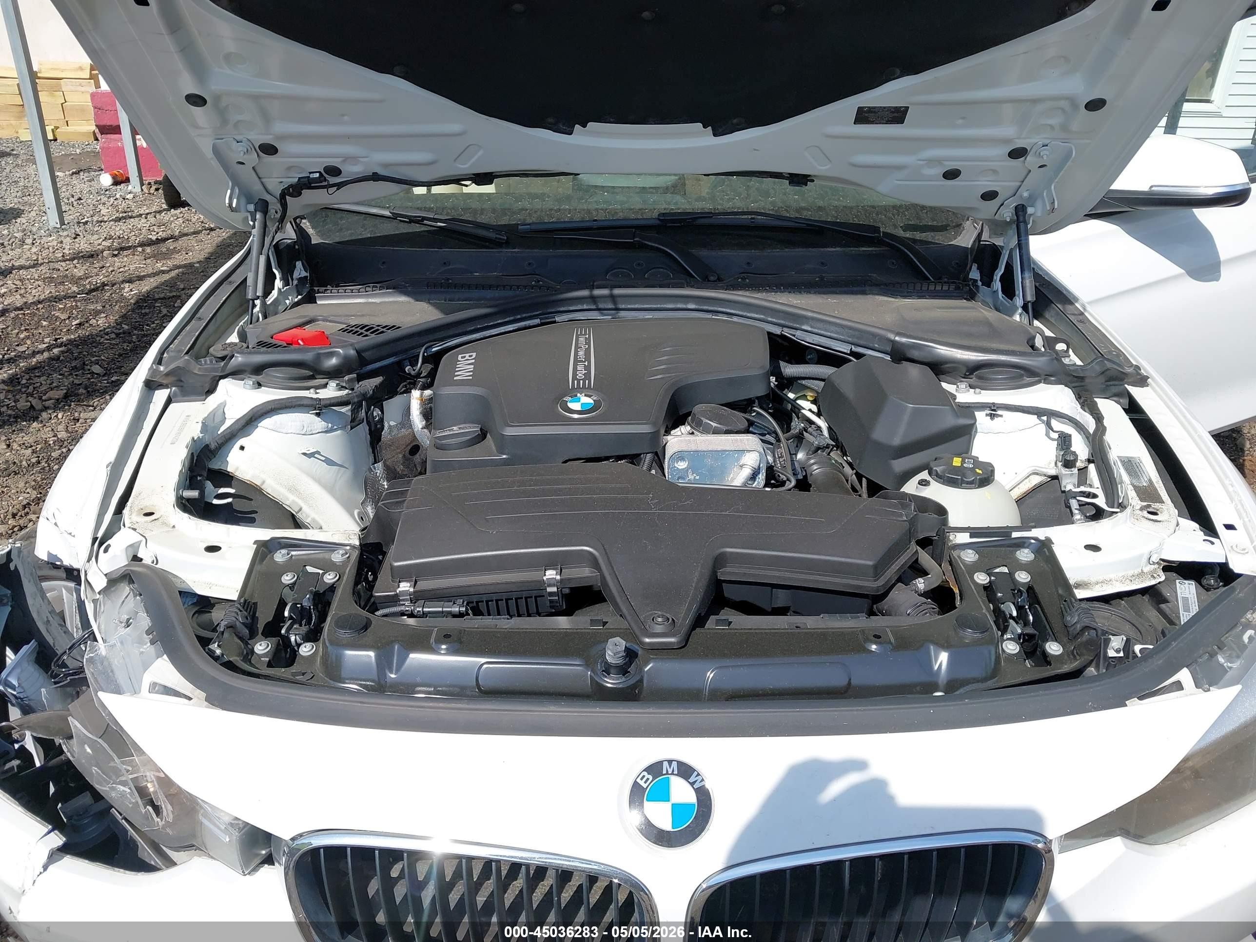 2015 Bmw 328i Xdrive White vin: WBA3B5G56FNS14232