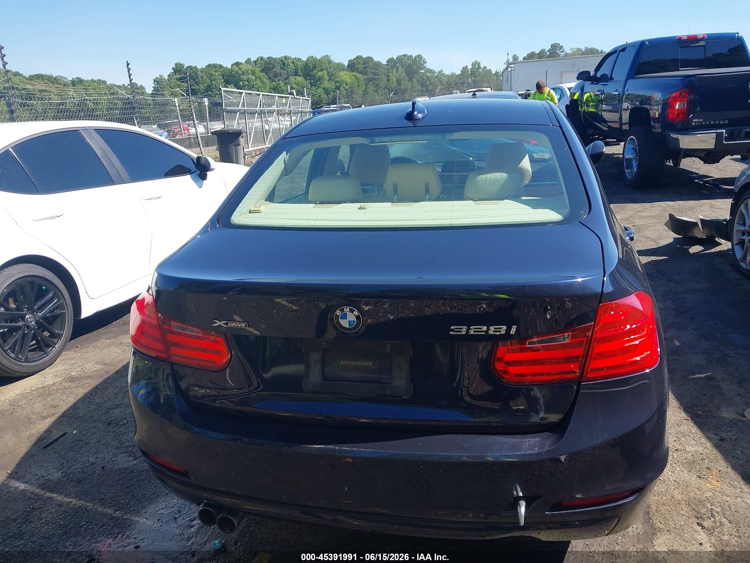 2013 Bmw 328i Xdrive Blue vin: WBA3B5G57DNS02894