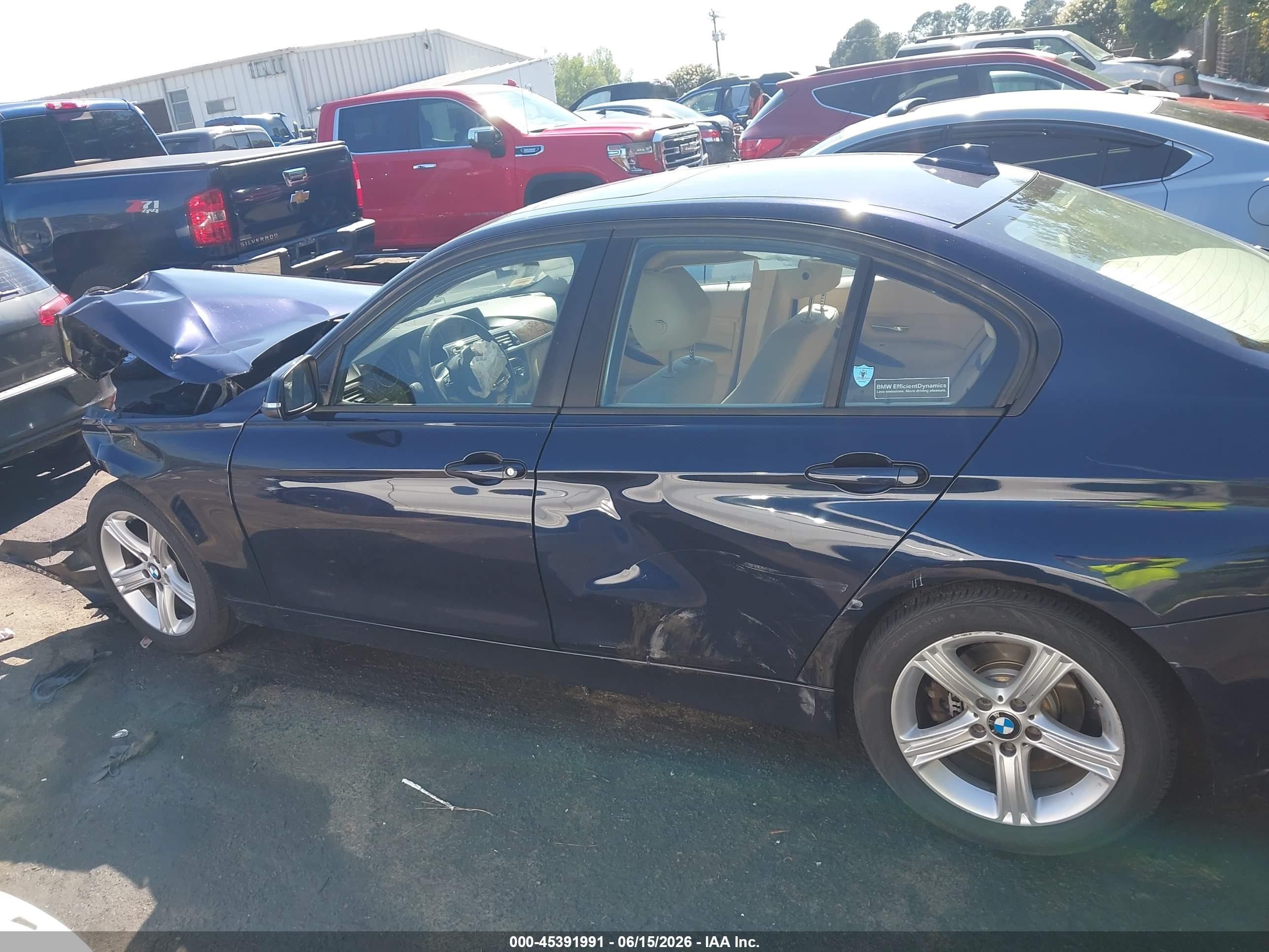 2013 Bmw 328i Xdrive Blue vin: WBA3B5G57DNS02894