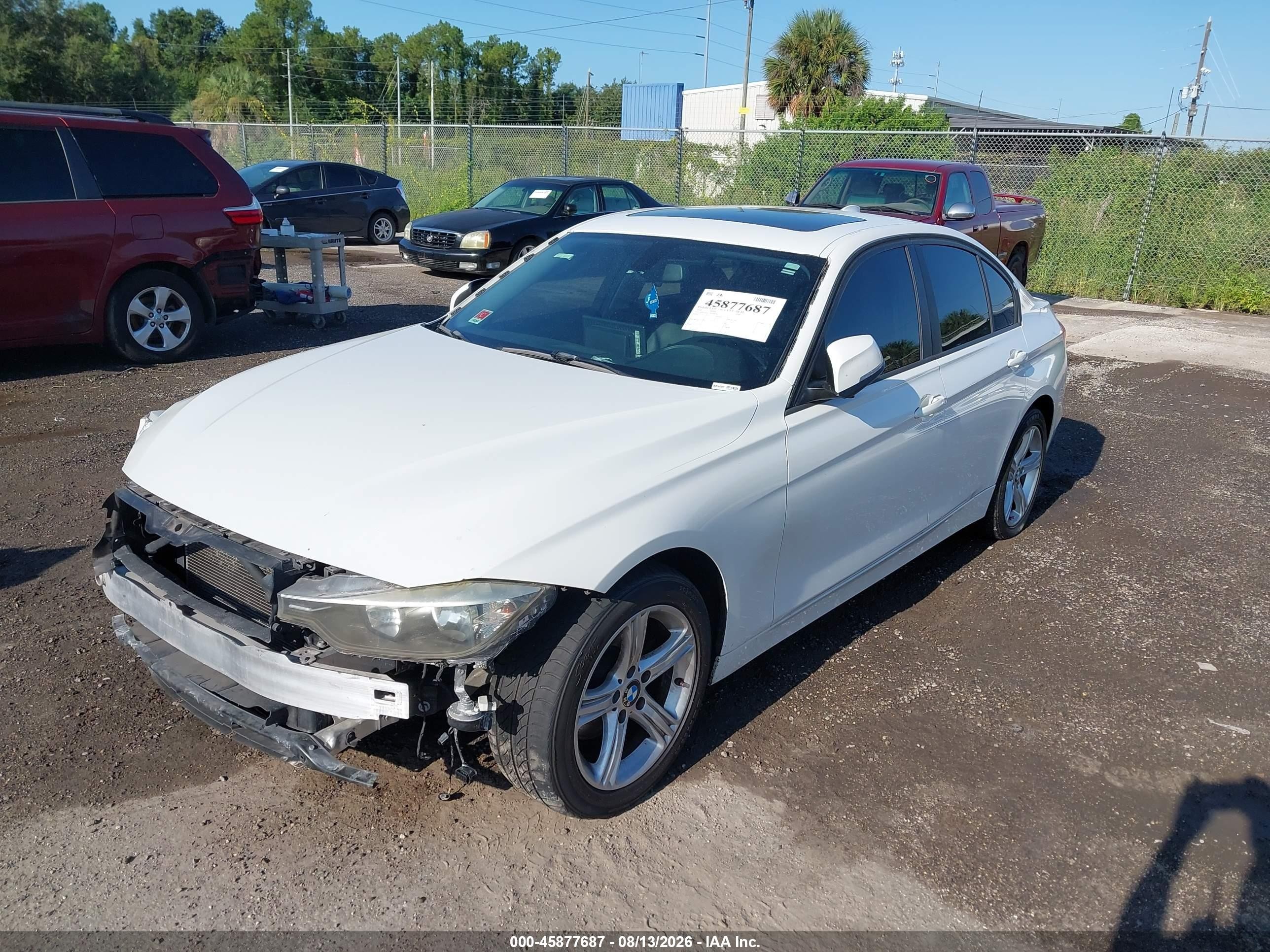 2014 Bmw 328i Xdrive White vin: WBA3B5G57ENS08762