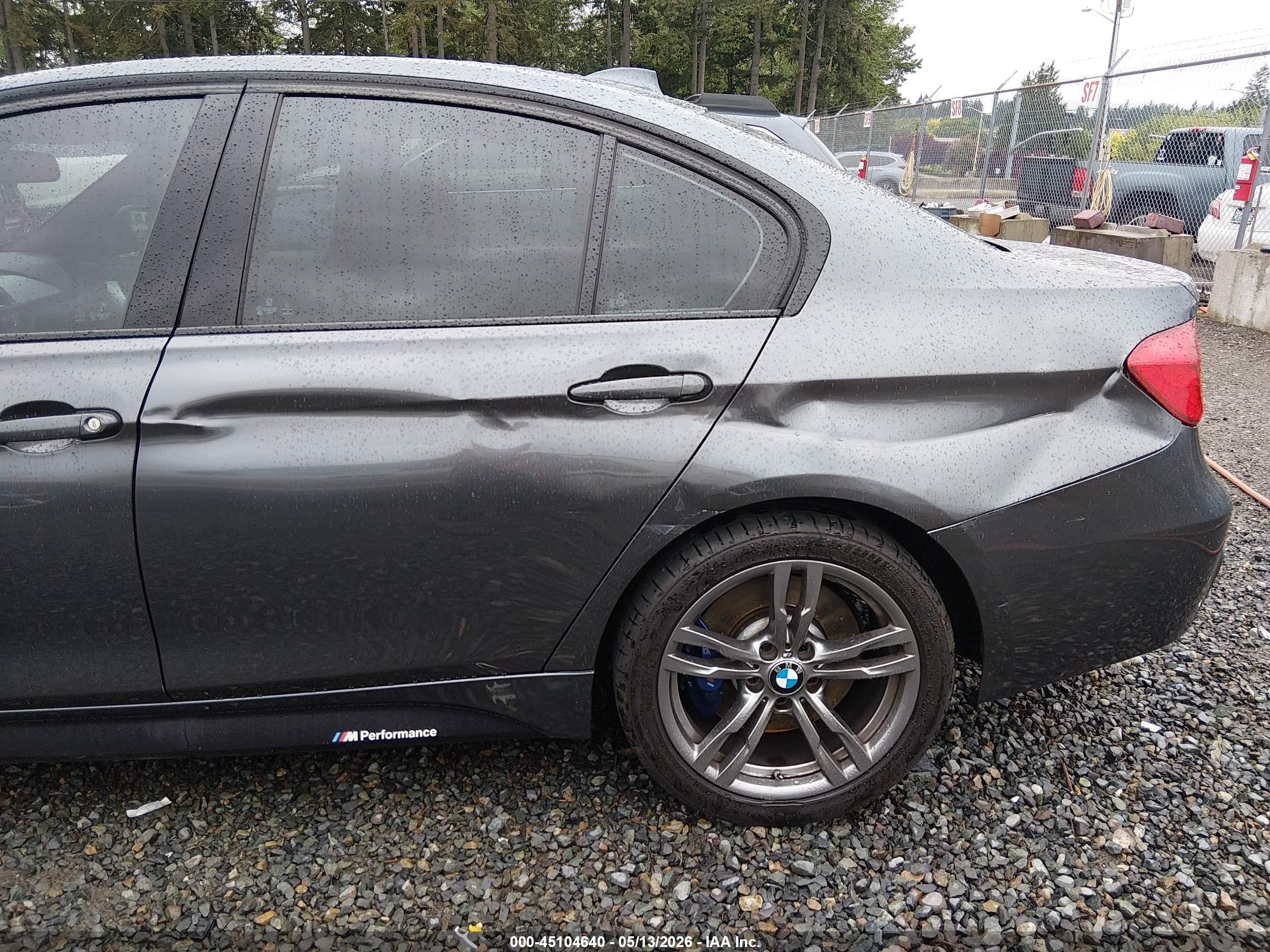 2015 Bmw 328i Xdrive Gray vin: WBA3B5G57FNS12067