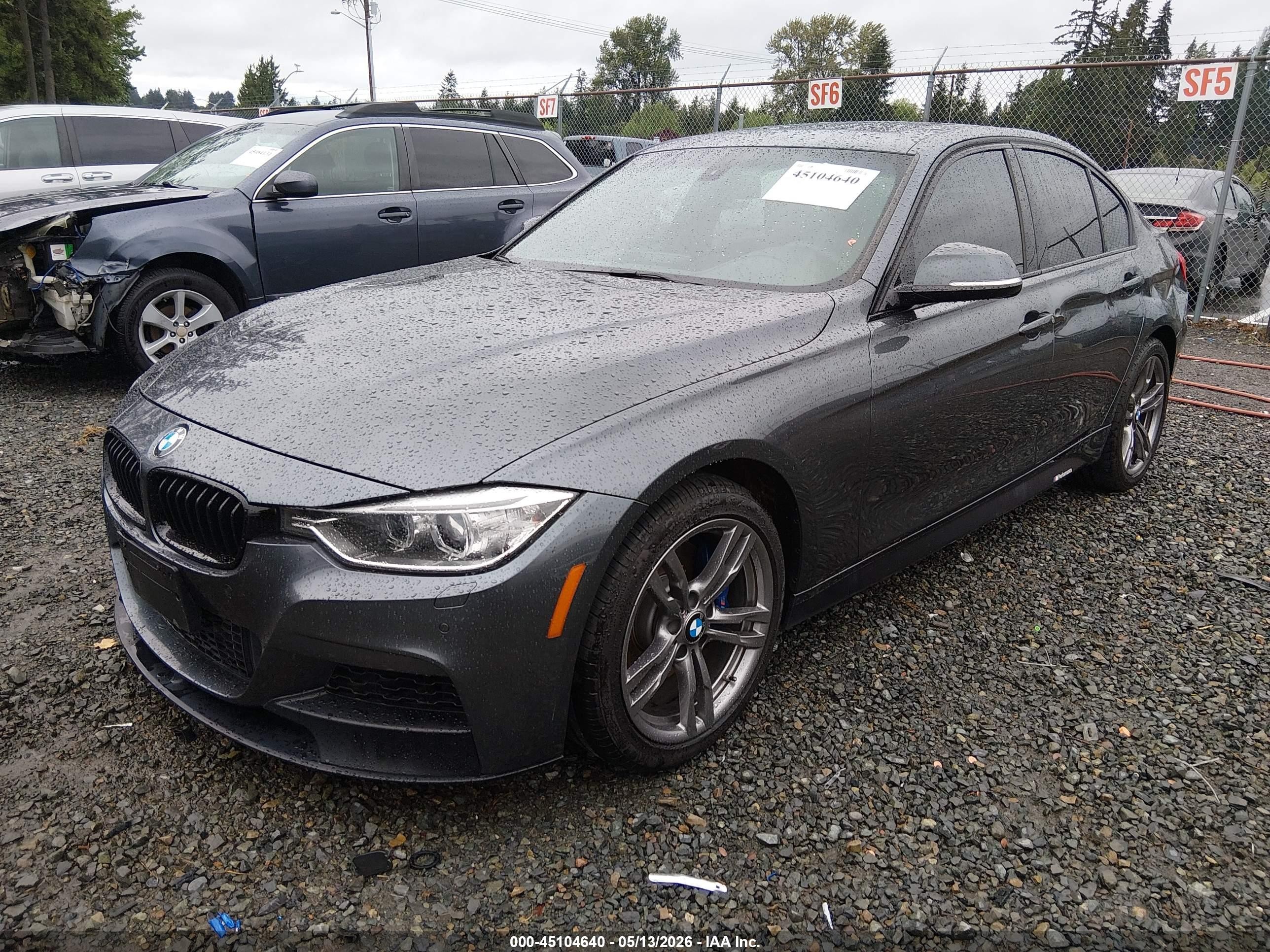 2015 Bmw 328i Xdrive Gray vin: WBA3B5G57FNS12067