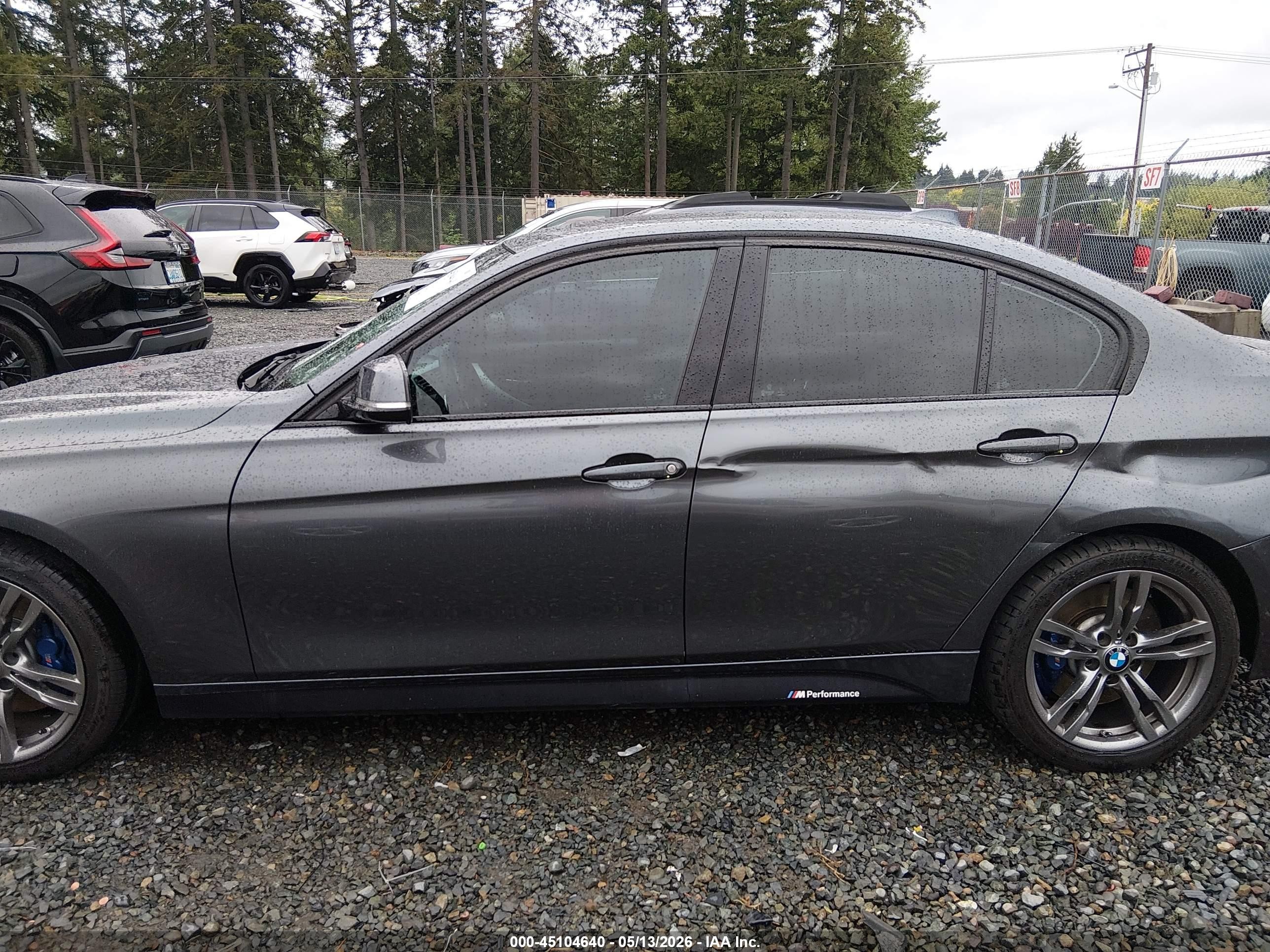 2015 Bmw 328i Xdrive Gray vin: WBA3B5G57FNS12067