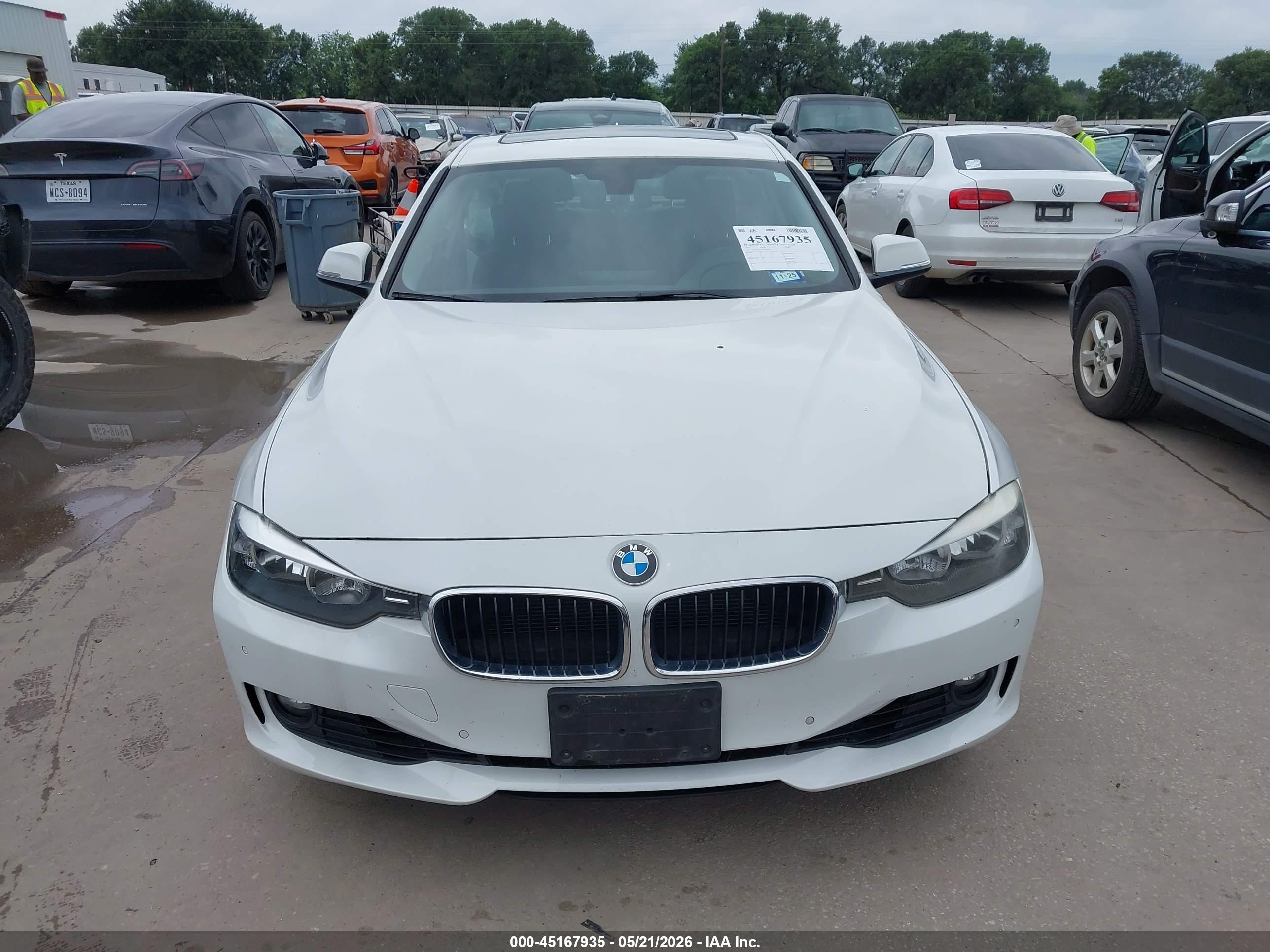 2015 Bmw 328i Xdrive White vin: WBA3B5G57FNS16569