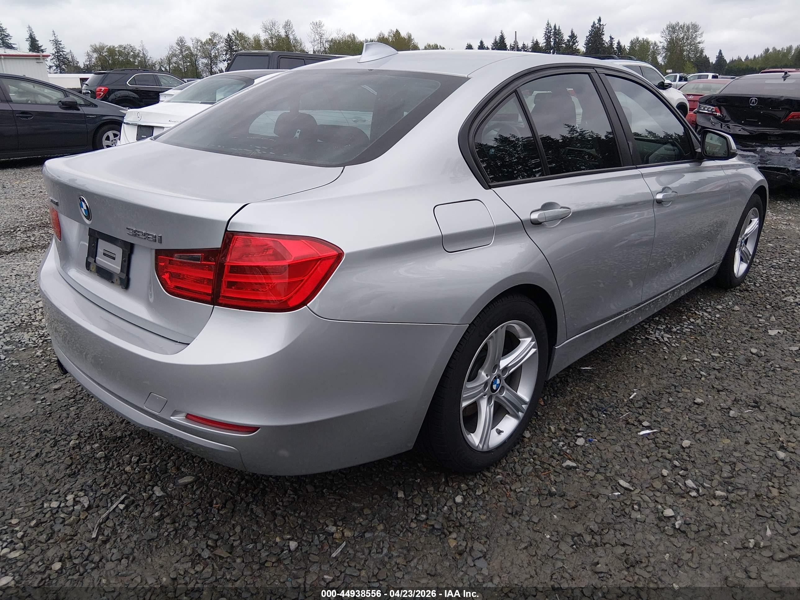 2013 Bmw 328i Xdrive Silver vin: WBA3B5G58DNP40472