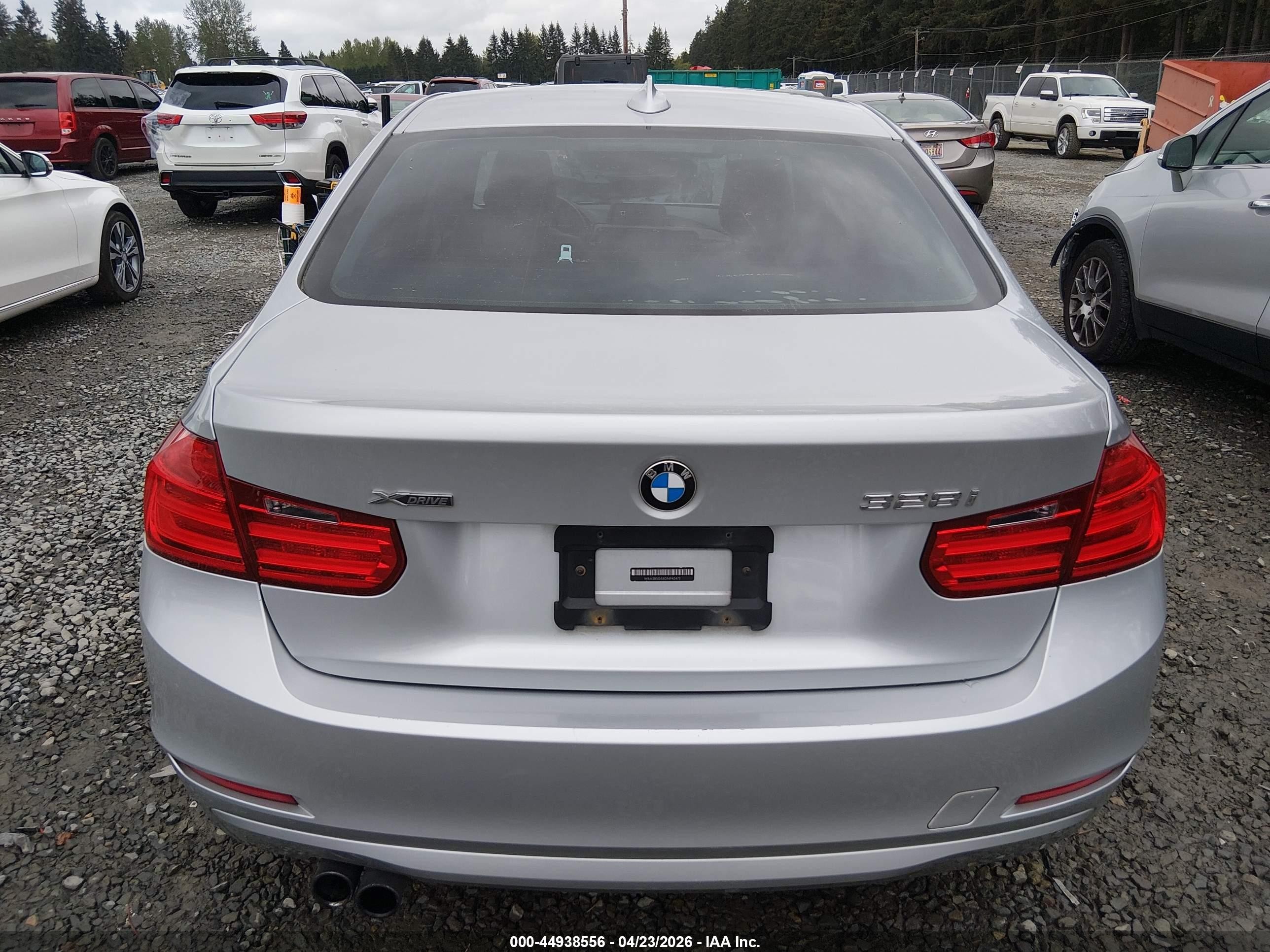 2013 Bmw 328i Xdrive Silver vin: WBA3B5G58DNP40472