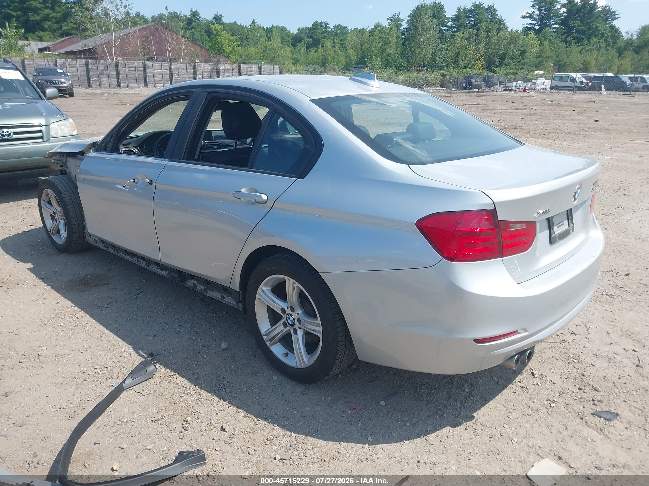 2014 Bmw 328i Xdrive Silver vin: WBA3B5G58ENS08365