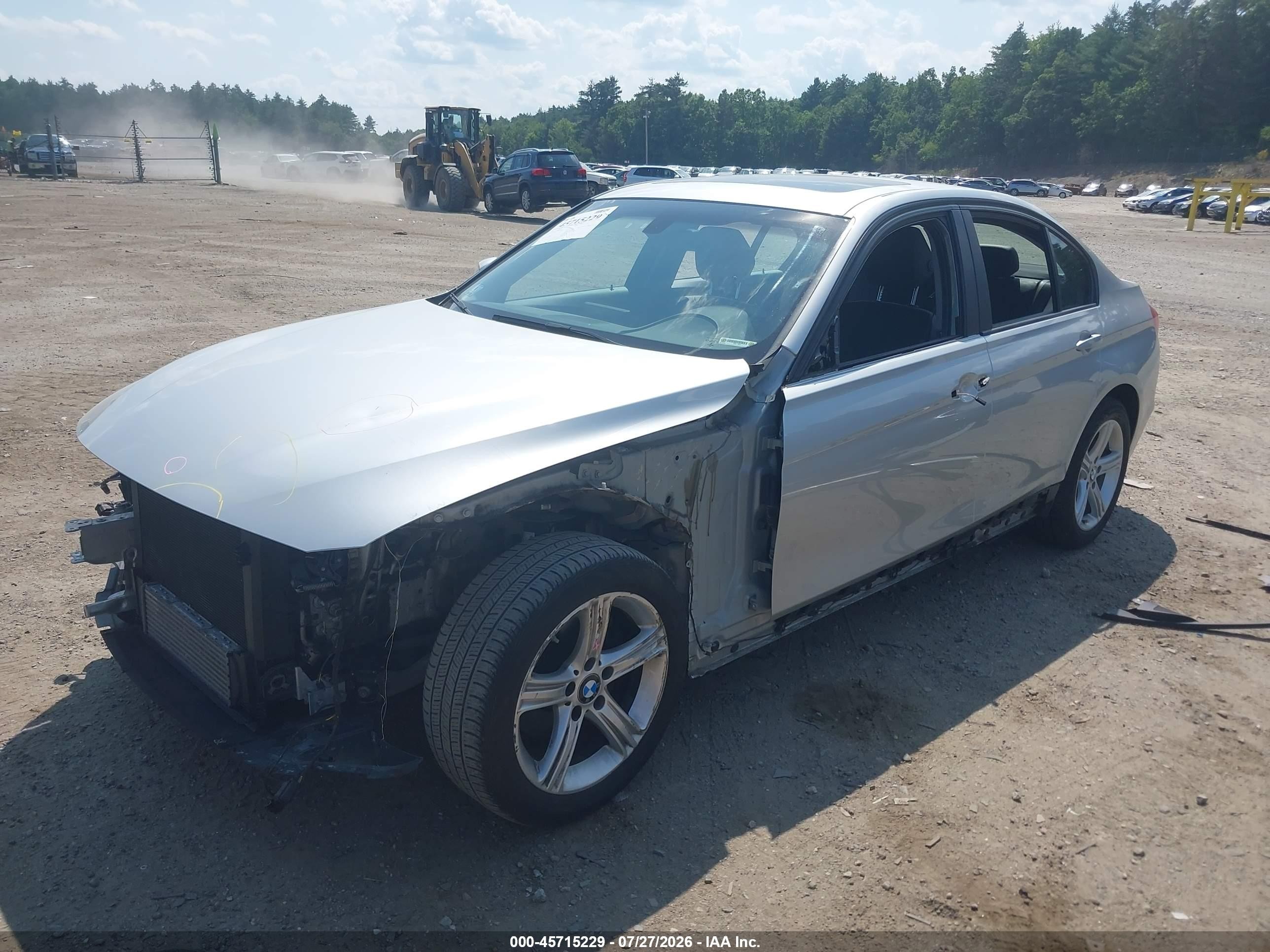 2014 Bmw 328i Xdrive Silver vin: WBA3B5G58ENS08365