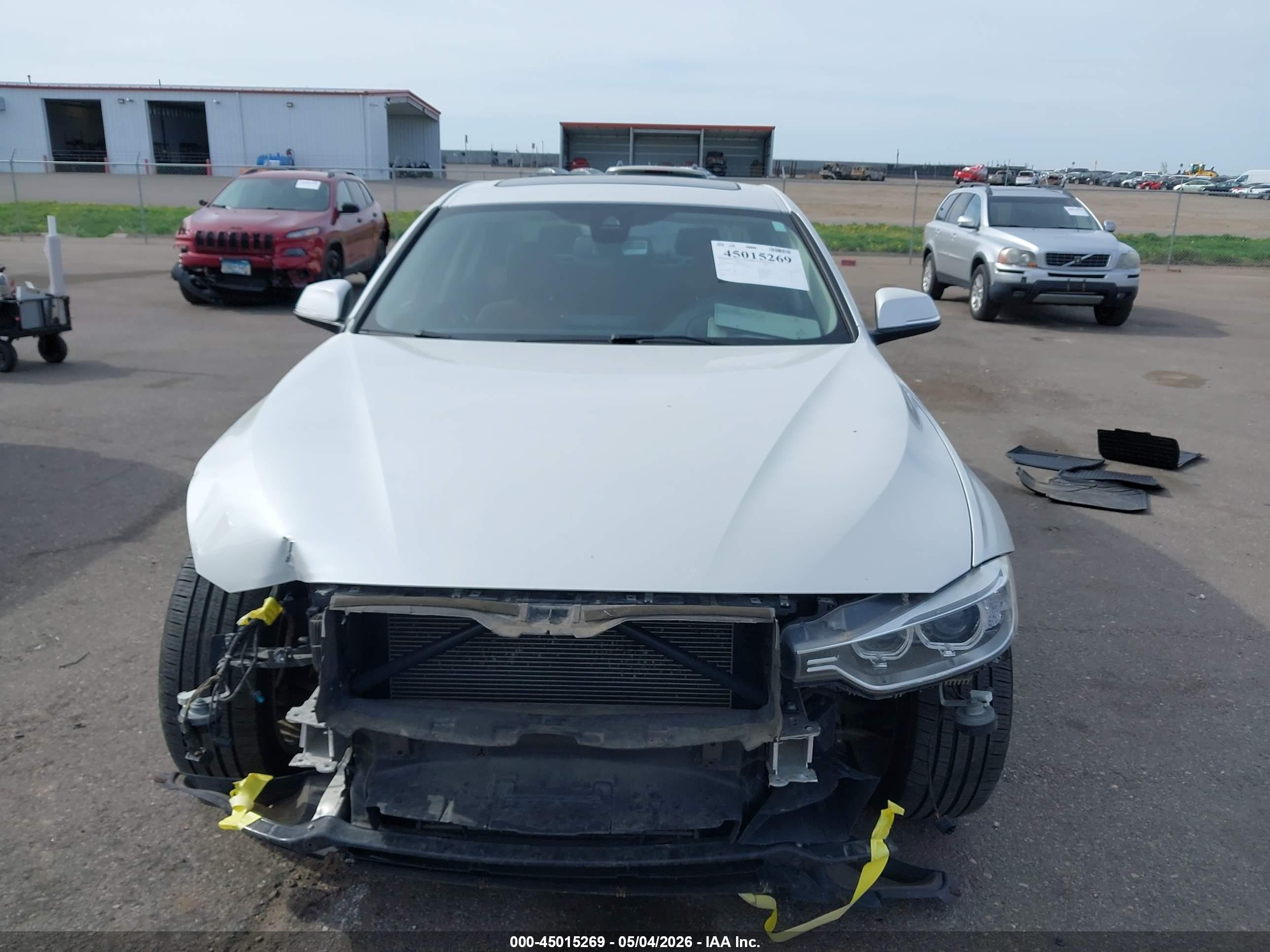 2015 Bmw 328i Xdrive White vin: WBA3B5G58FNS12854
