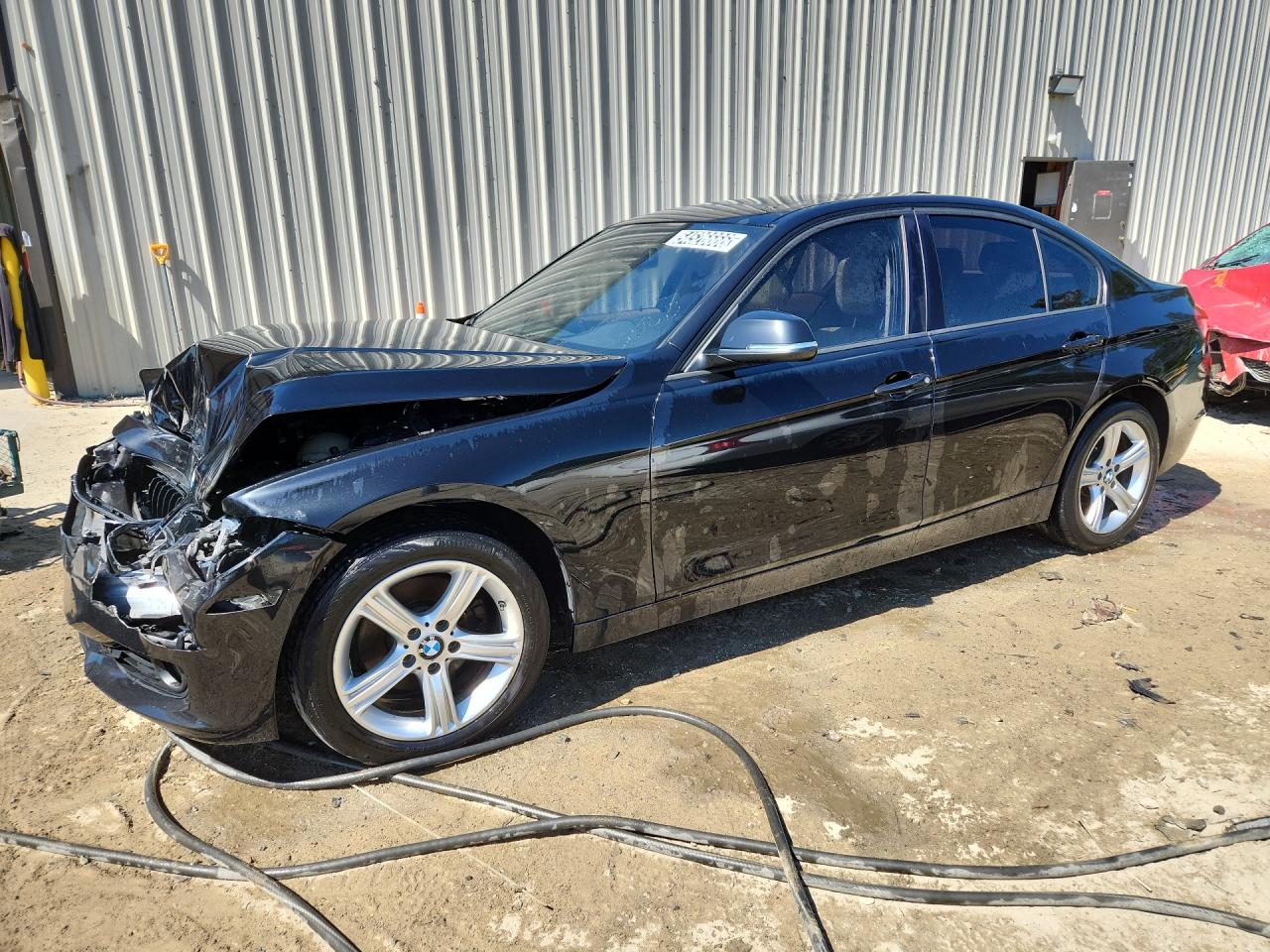 2015 Bmw 328 Xi Sulev Black vin: WBA3B5G59FNS15813 Damage: Left Front Fender, Dent(S) W/No Paint Dmg, 4 To 5 Inches