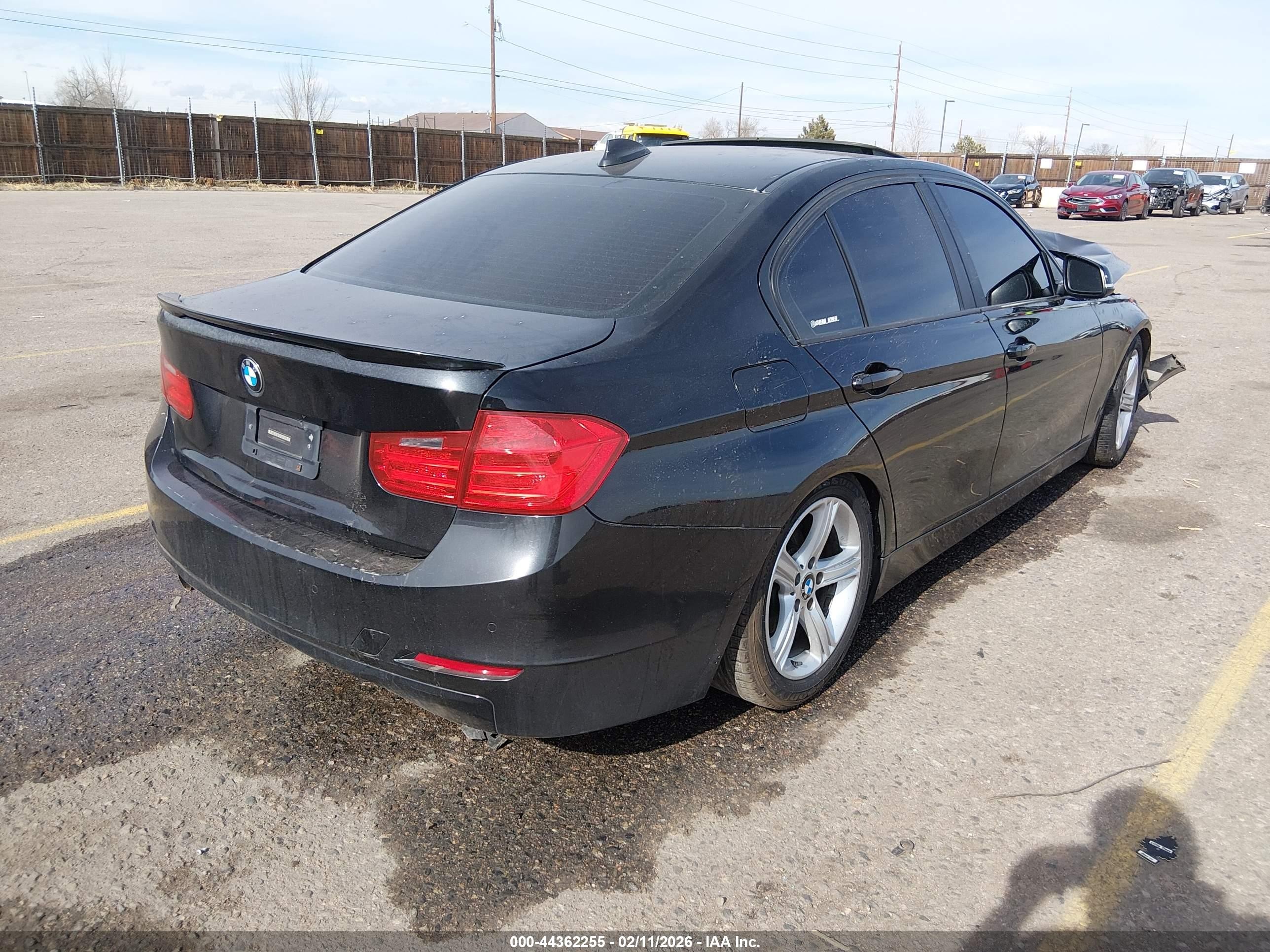 2015 Bmw 328i Xdrive Black vin: WBA3B5G59FNS17237