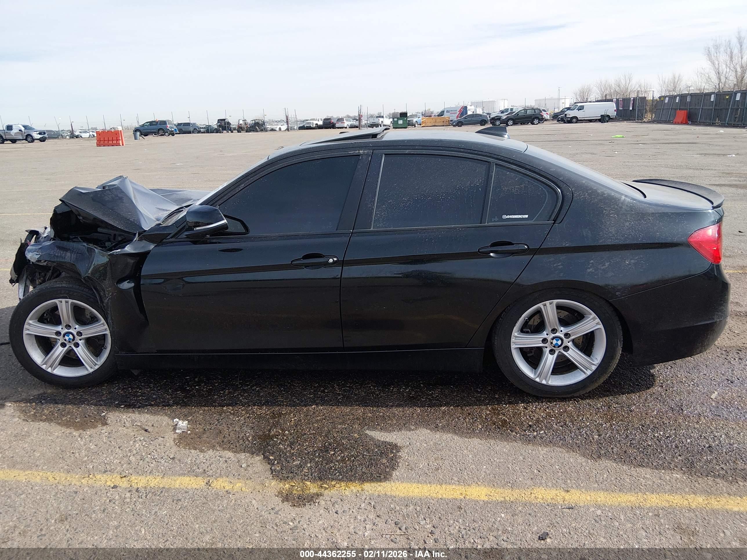 2015 Bmw 328i Xdrive Black vin: WBA3B5G59FNS17237