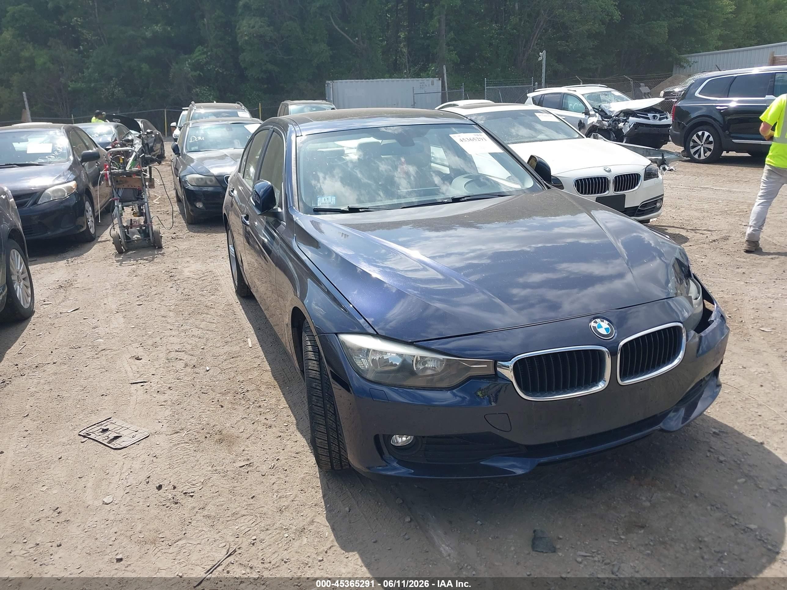 2013 Bmw 328i Xdrive Blue vin: WBA3B5G5XDNS01707