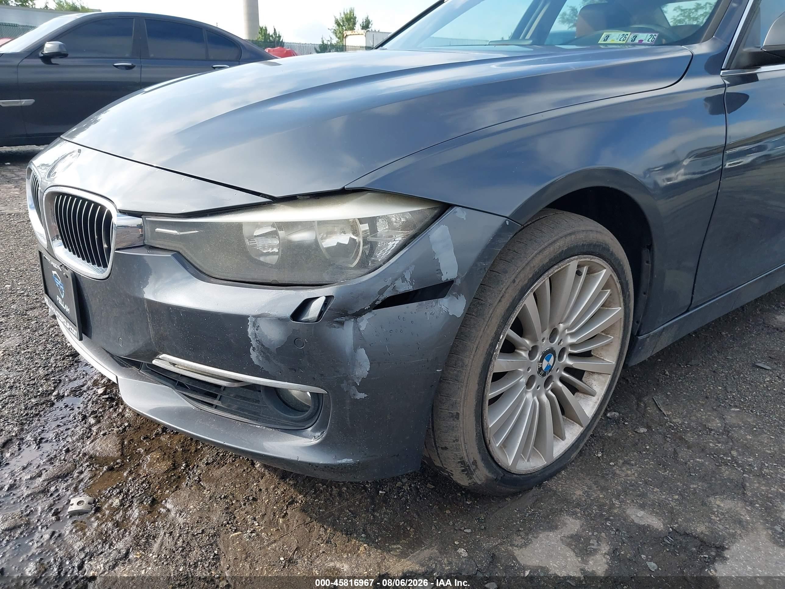 2014 Bmw 328i Xdrive Gray vin: WBA3B5G5XENS10182