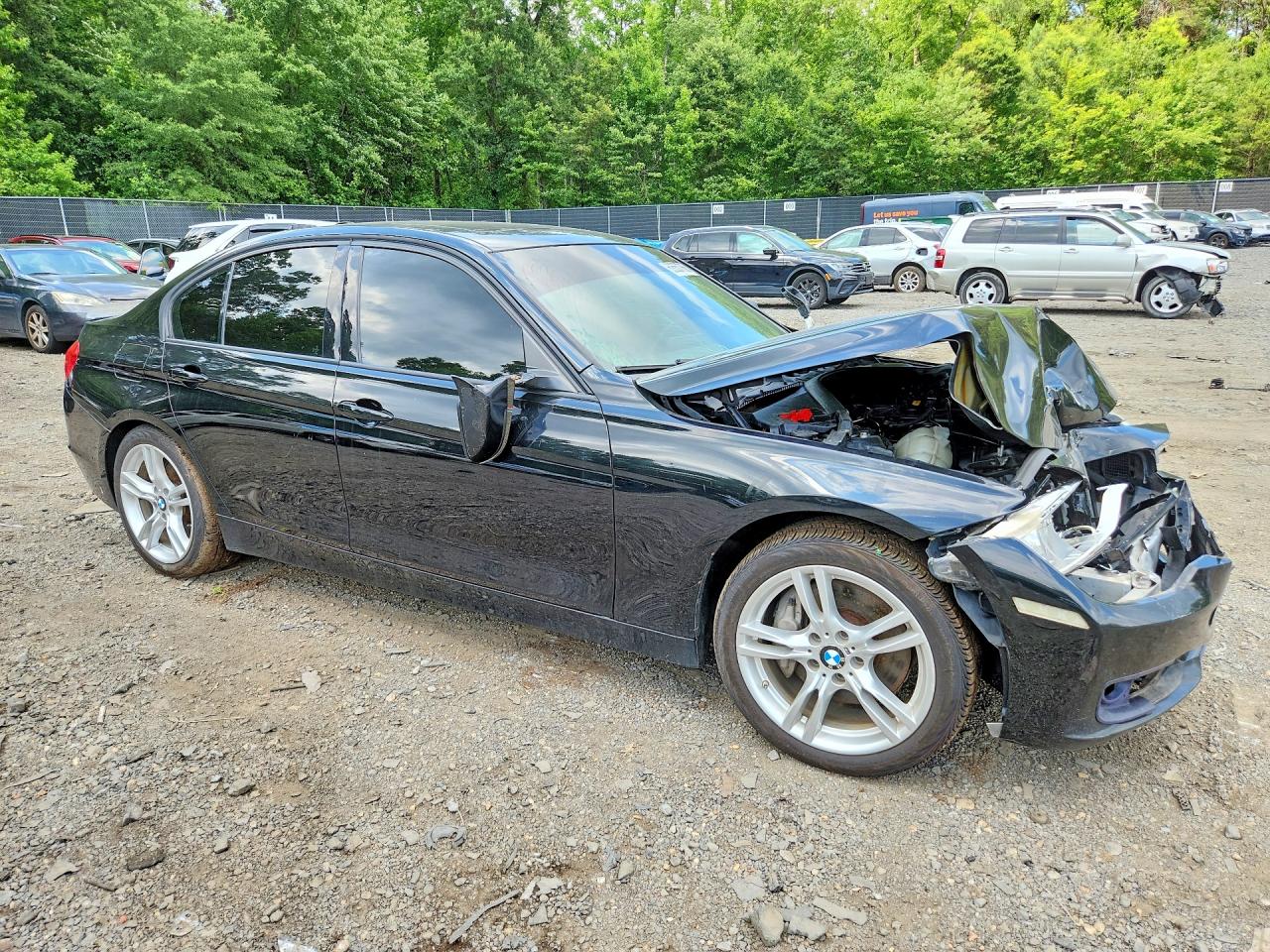 2014 Bmw 335 Xi Черный vin: WBA3B9C50EP458538