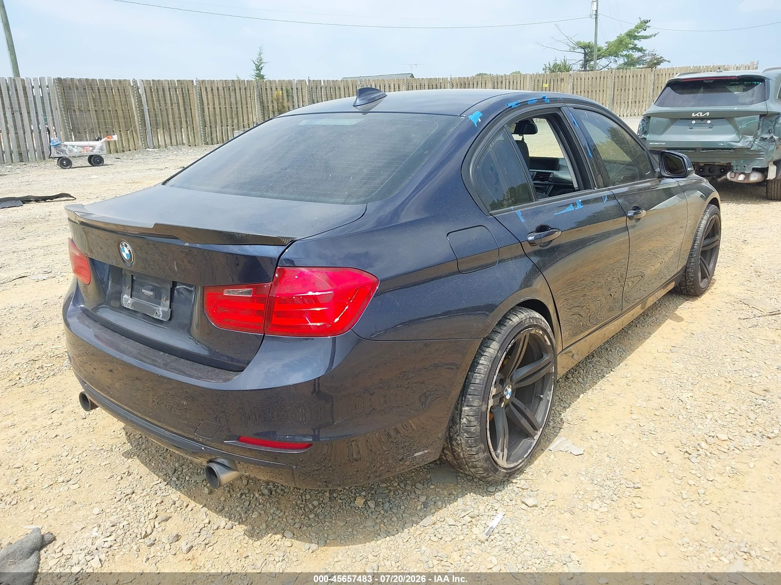 2013 Bmw 335i Xdrive Dark Blue vin: WBA3B9C51DF587540