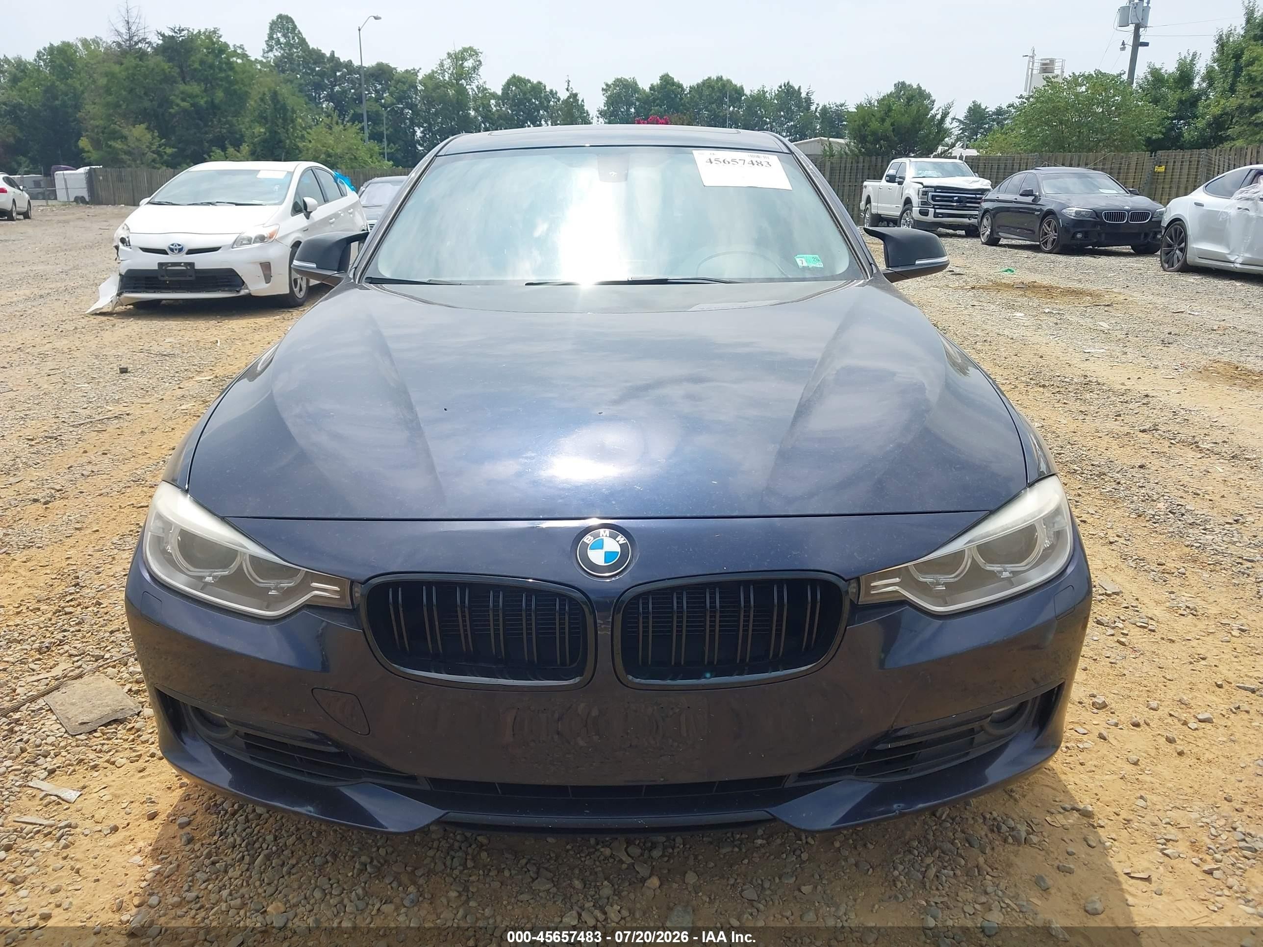 2013 Bmw 335i Xdrive Dark Blue vin: WBA3B9C51DF587540