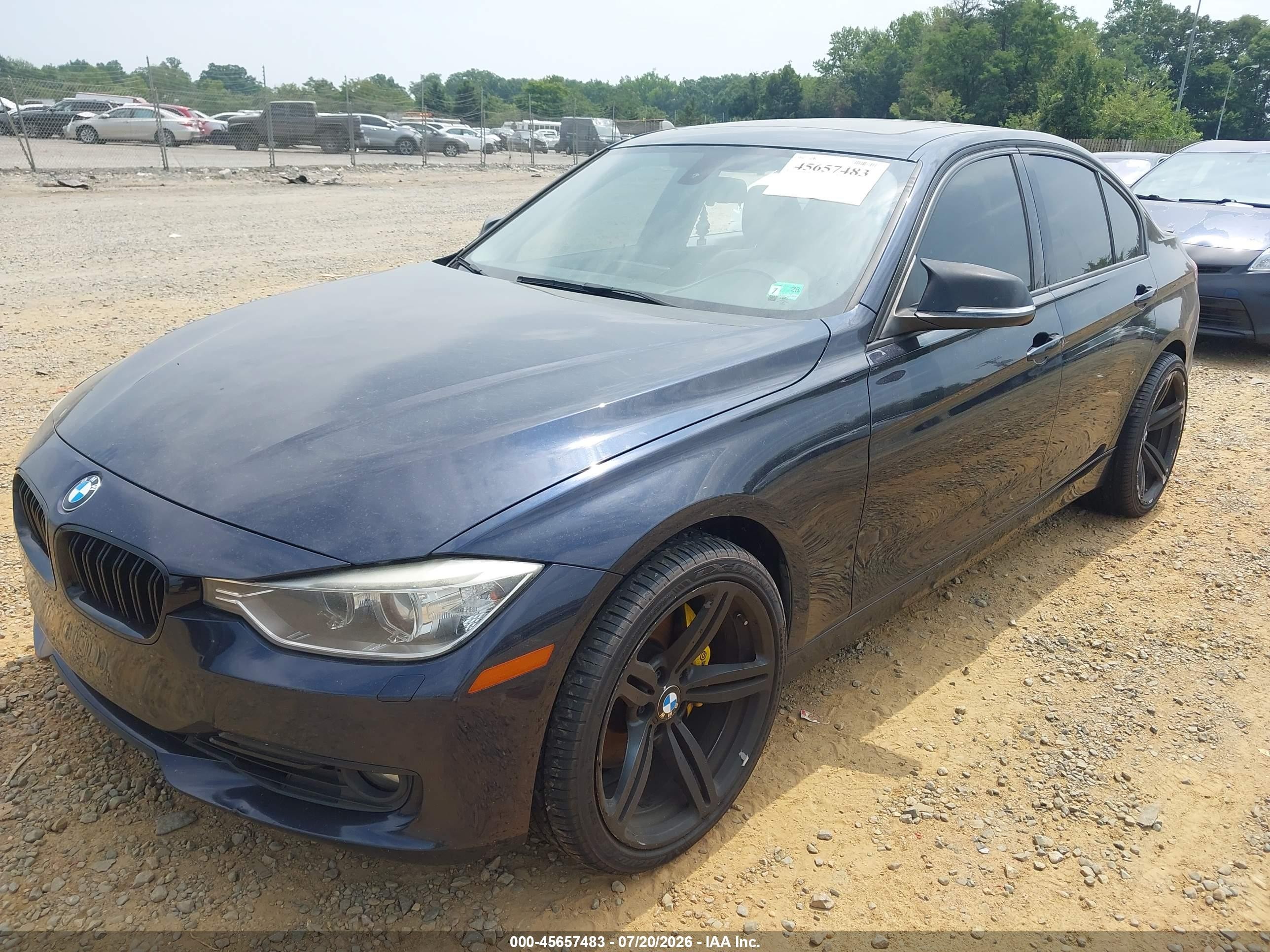 2013 Bmw 335i Xdrive Dark Blue vin: WBA3B9C51DF587540