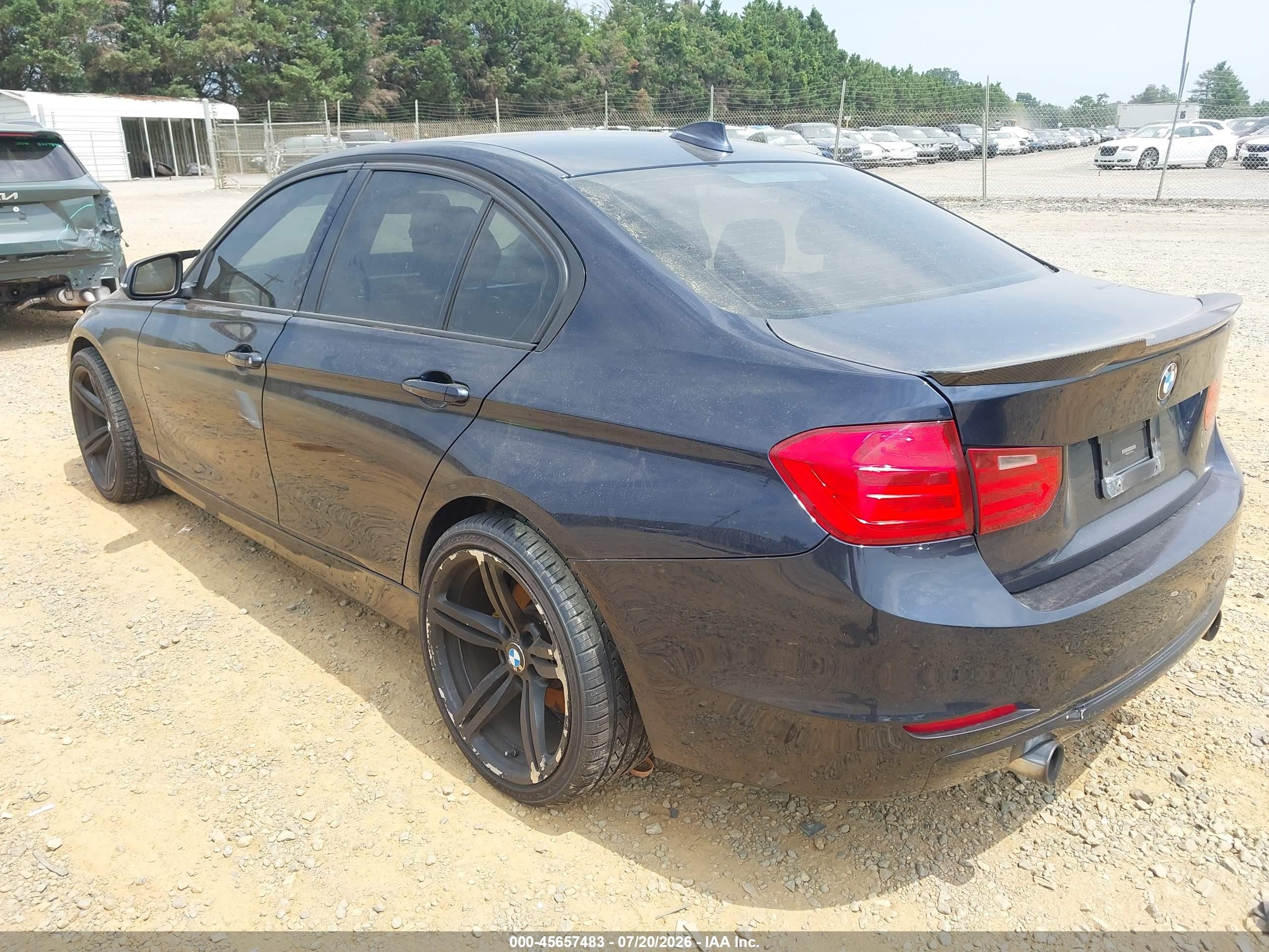 2013 Bmw 335i Xdrive Dark Blue vin: WBA3B9C51DF587540