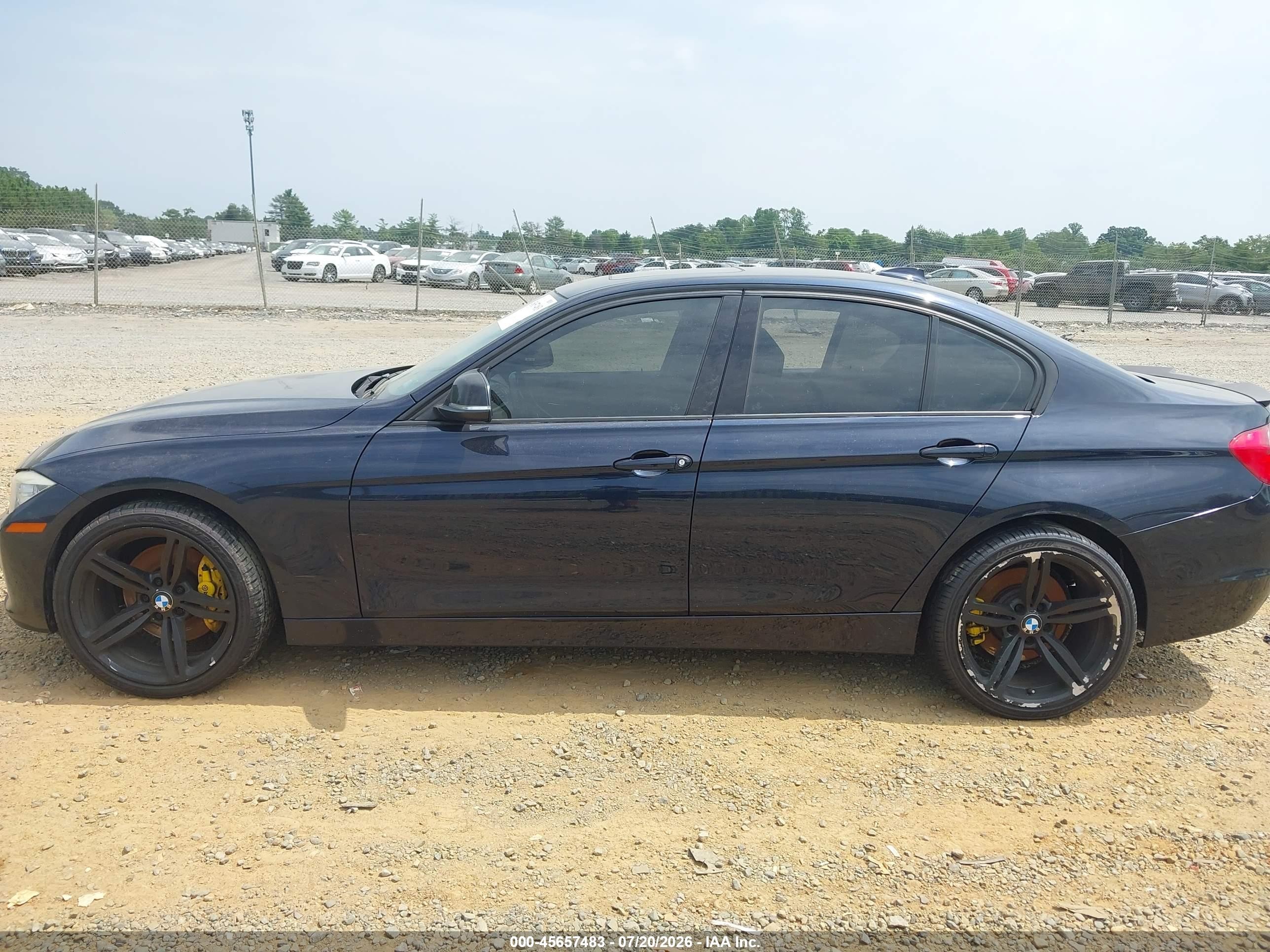 2013 Bmw 335i Xdrive Dark Blue vin: WBA3B9C51DF587540