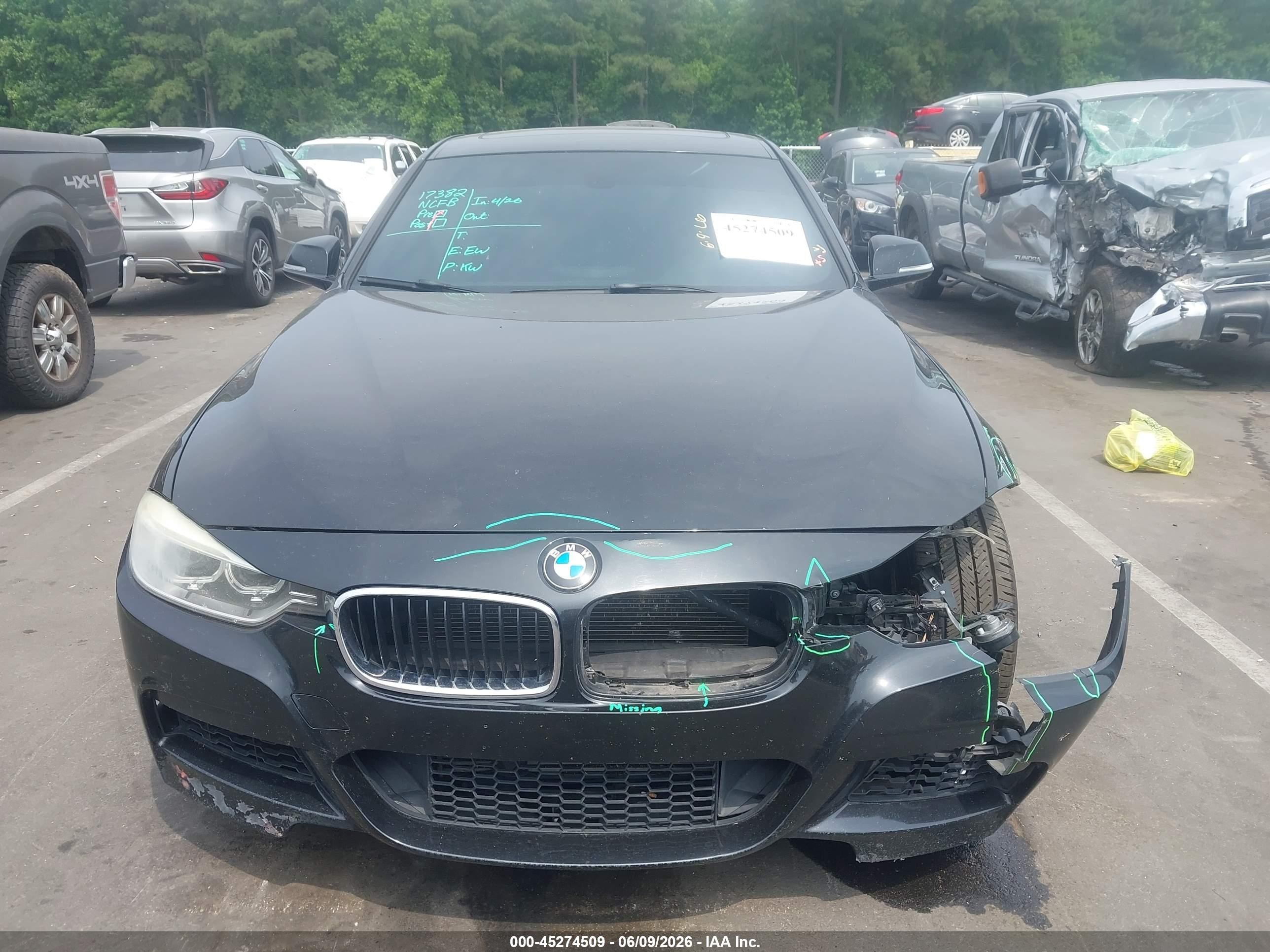 2013 Bmw 335i Xdrive Black vin: WBA3B9C51DF801023