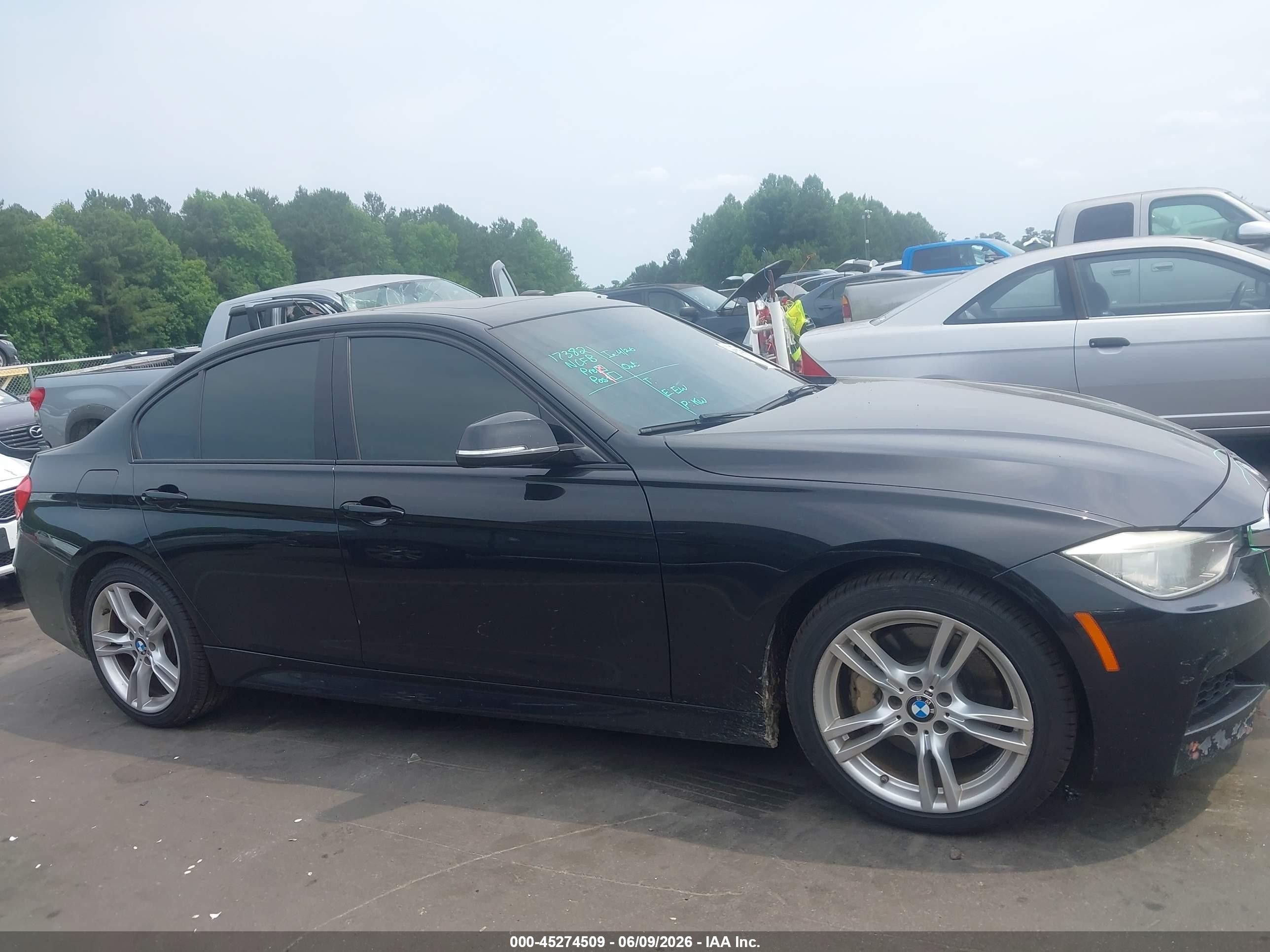 2013 Bmw 335i Xdrive Black vin: WBA3B9C51DF801023