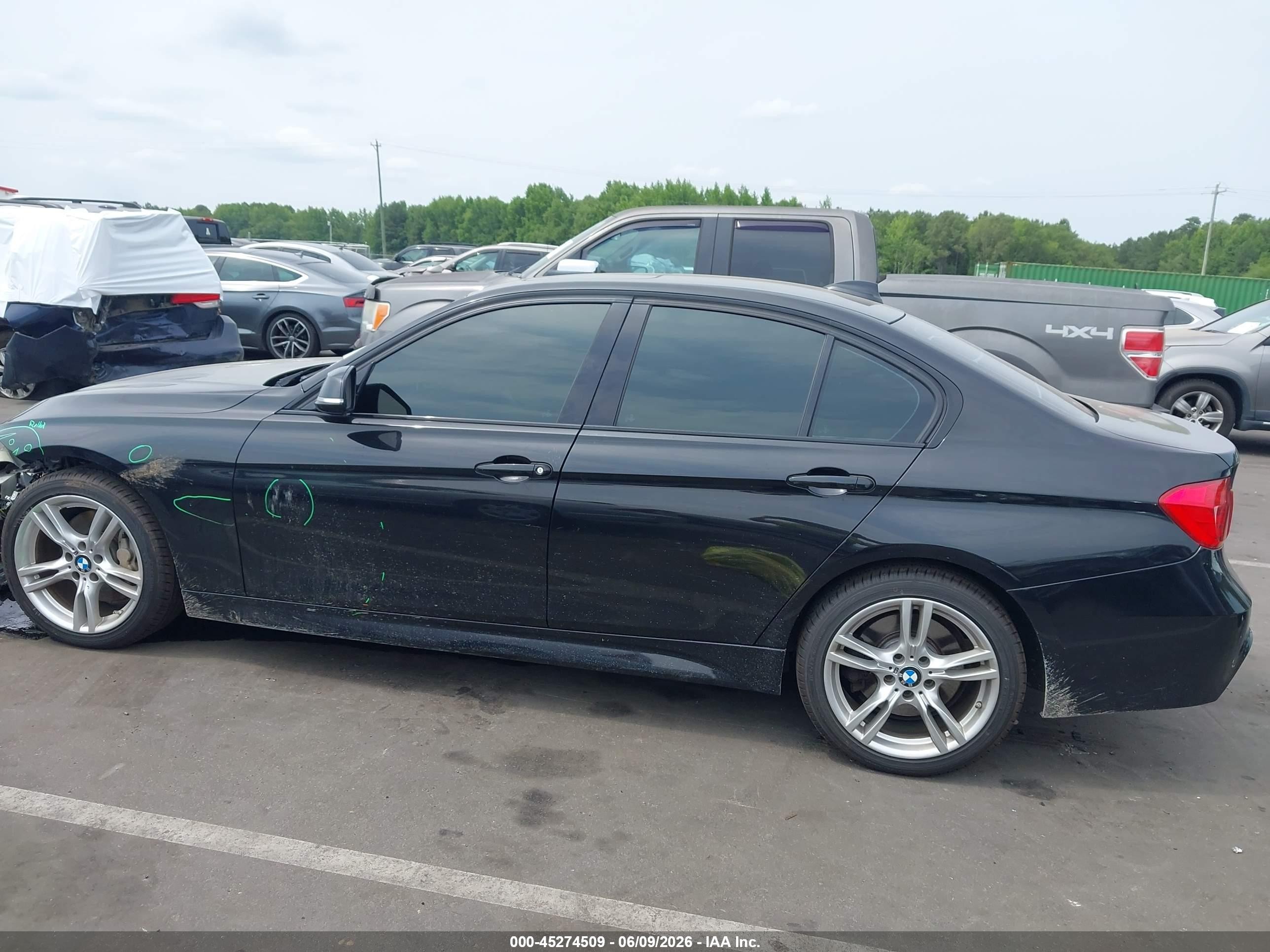 2013 Bmw 335i Xdrive Black vin: WBA3B9C51DF801023