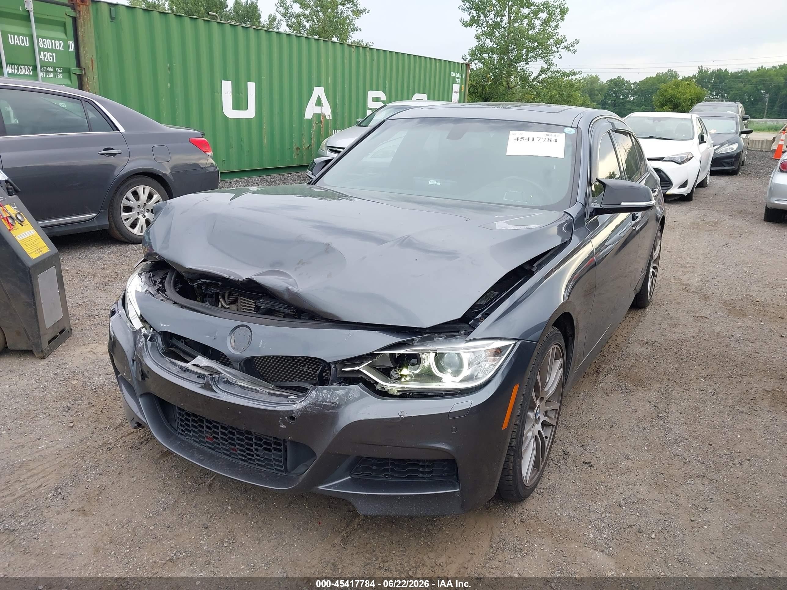 2013 Bmw 335i Xdrive Gray vin: WBA3B9C52DJ899119