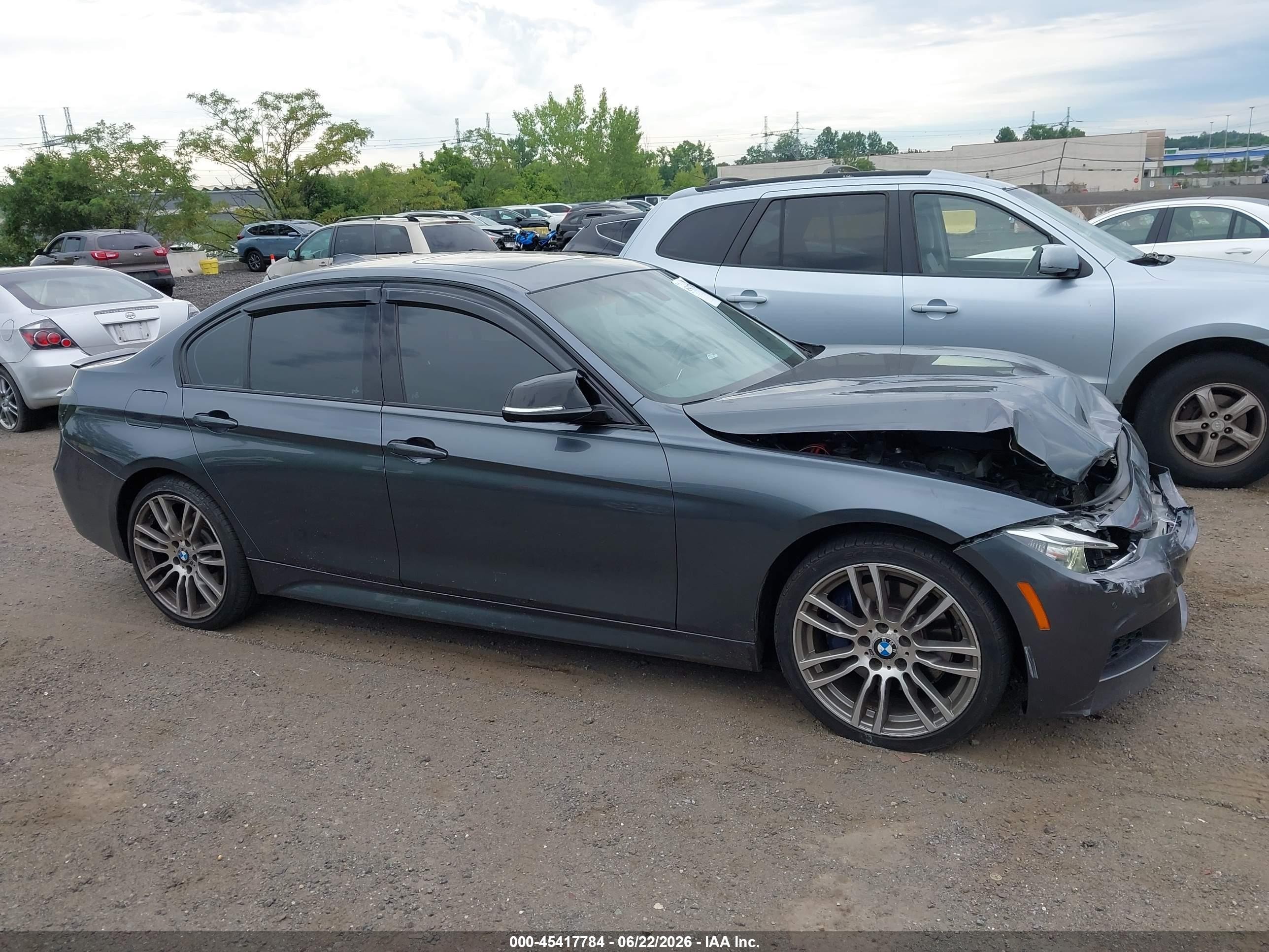 2013 Bmw 335i Xdrive Gray vin: WBA3B9C52DJ899119