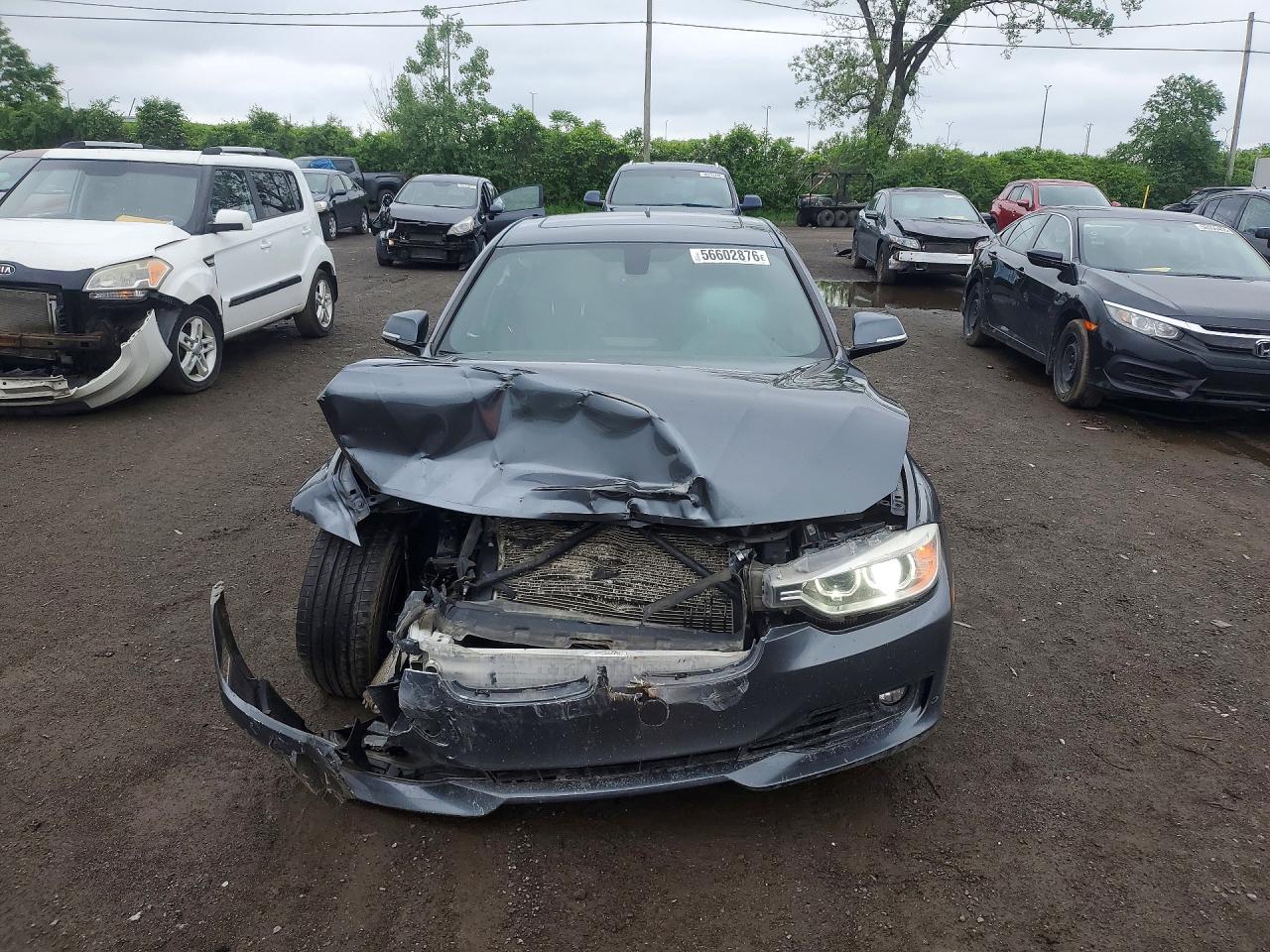 2013 Bmw 335 Xi Charcoal vin: WBA3B9C53DF586518