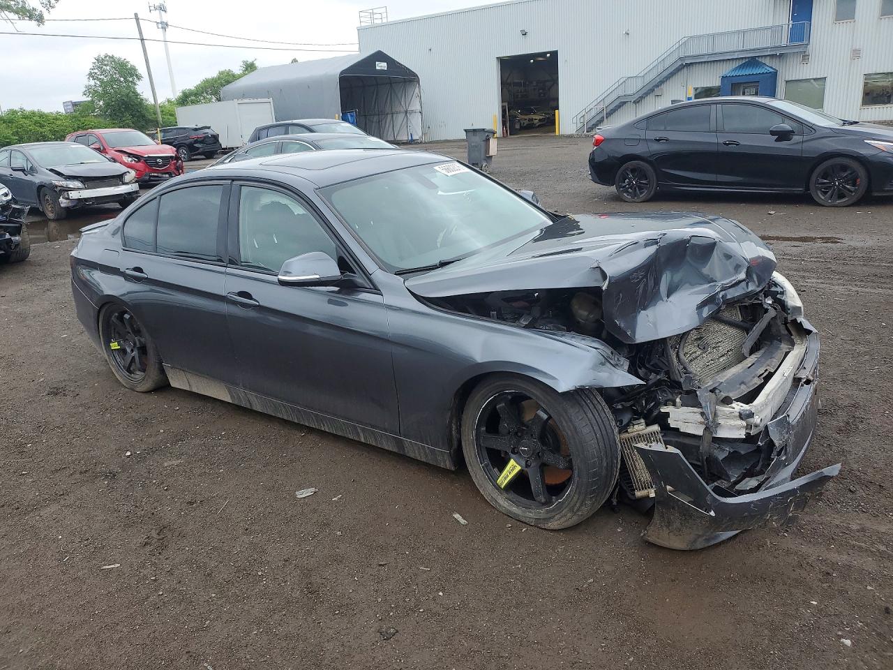 2013 Bmw 335 Xi Charcoal vin: WBA3B9C53DF586518
