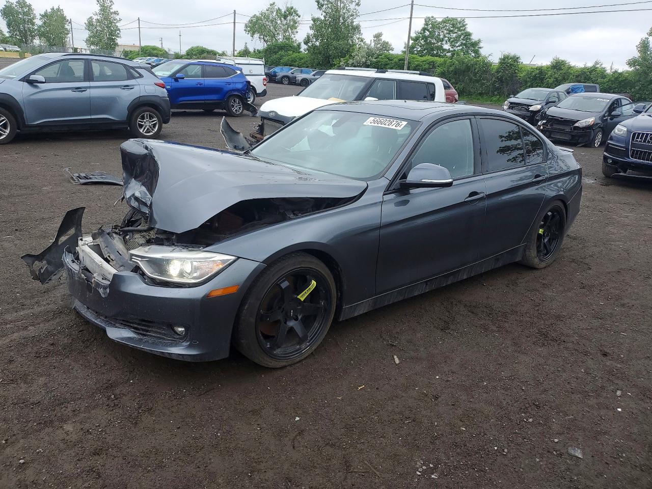 2013 Bmw 335 Xi Charcoal vin: WBA3B9C53DF586518