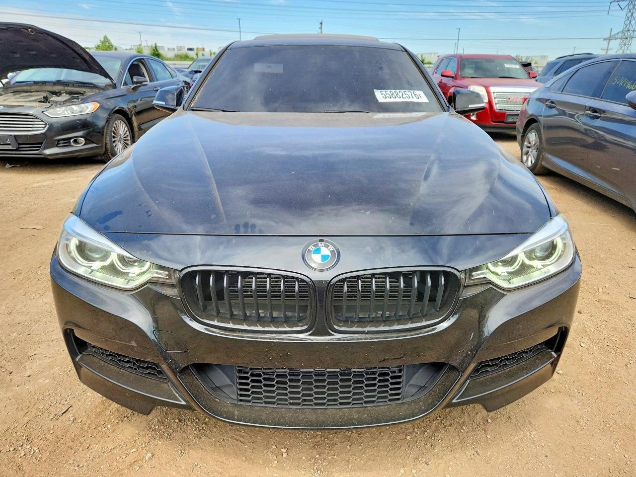 2013 Bmw 335 Xi Черный vin: WBA3B9C54DF586656