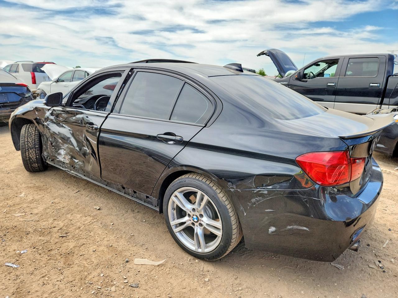 2013 Bmw 335 Xi Черный vin: WBA3B9C54DF586656