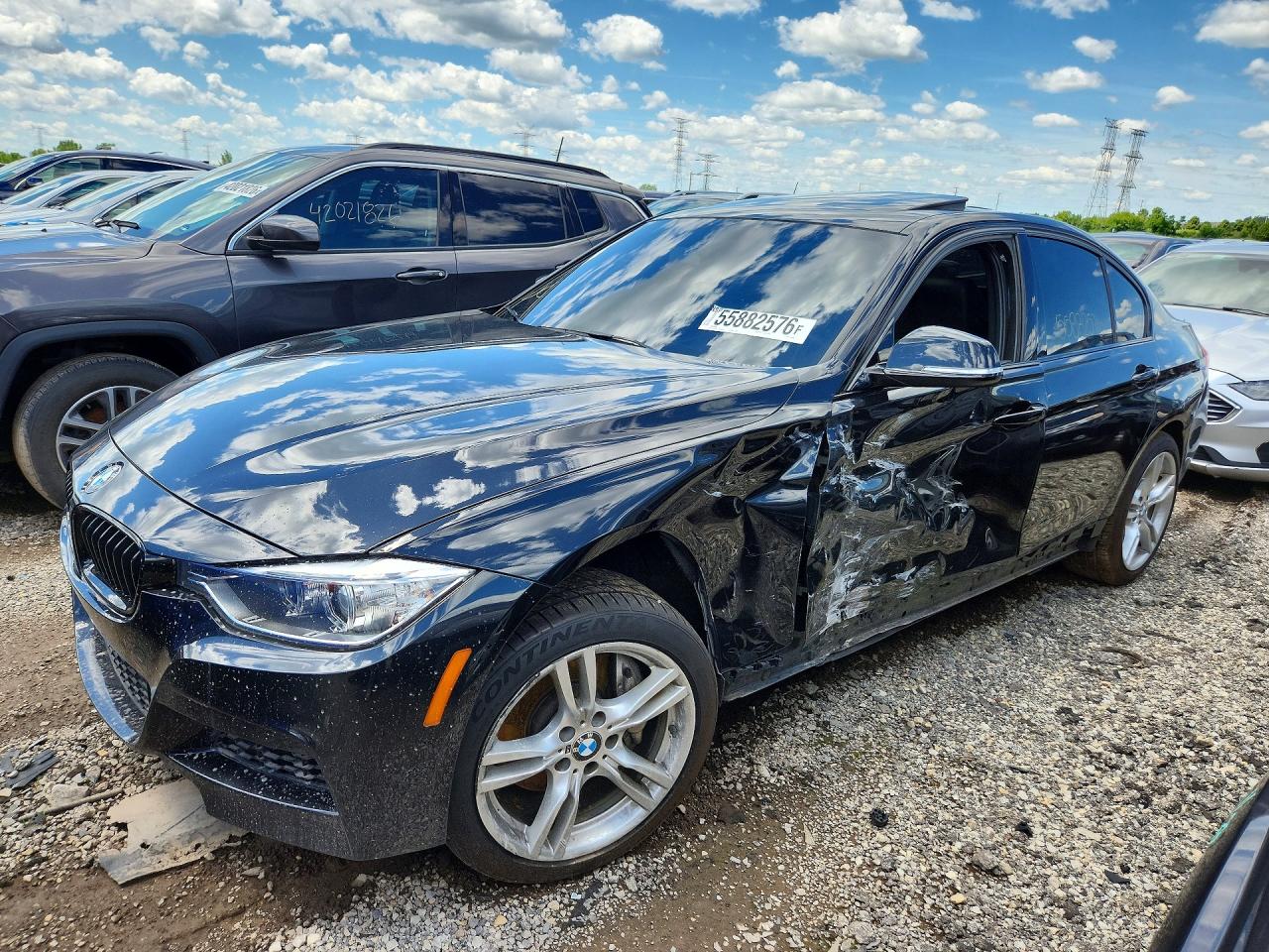 2013 Bmw 335 Xi Black vin: WBA3B9C54DF586656
