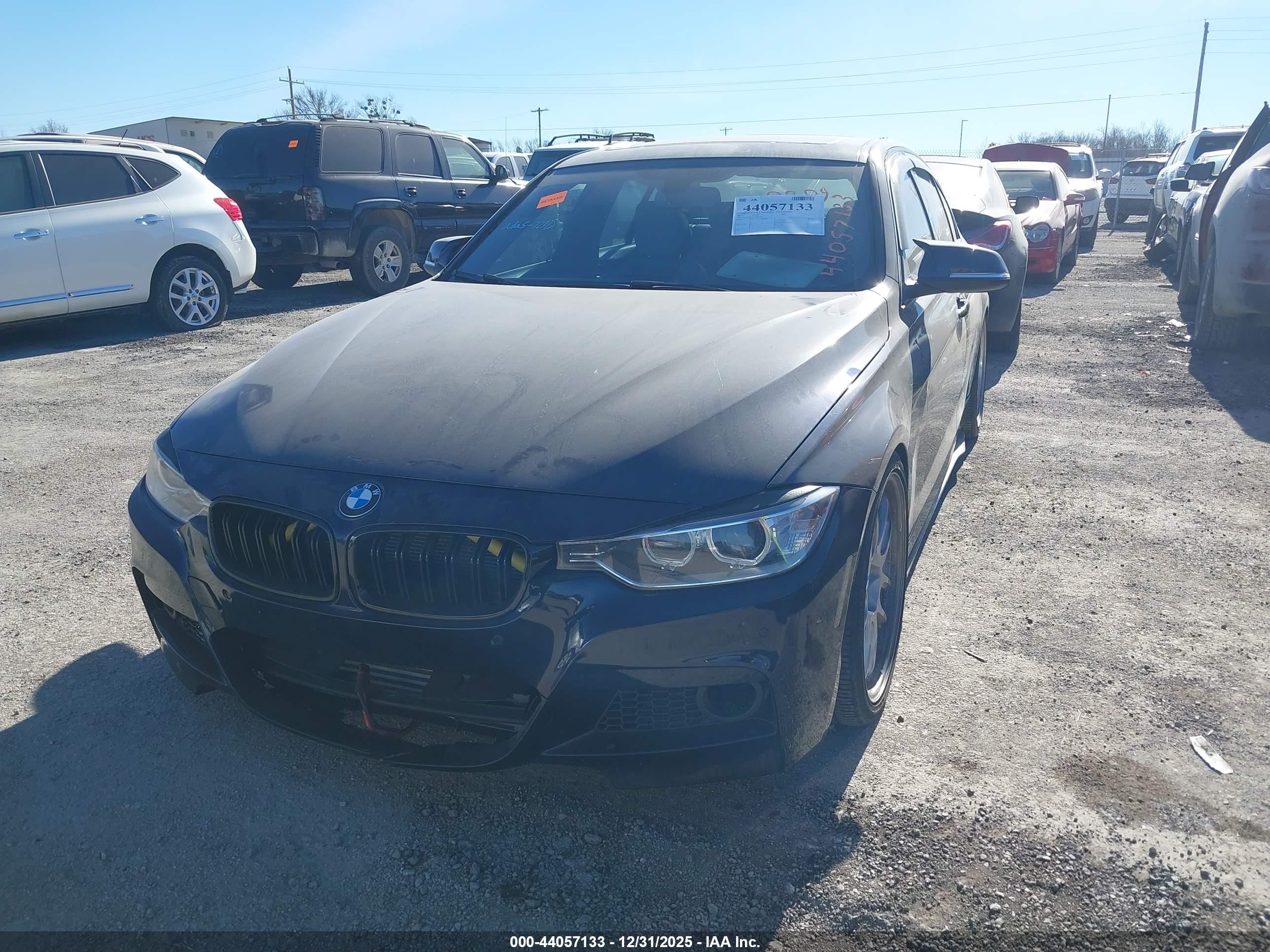 2013 Bmw 335i Xdrive Black vin: WBA3B9C55DF801137