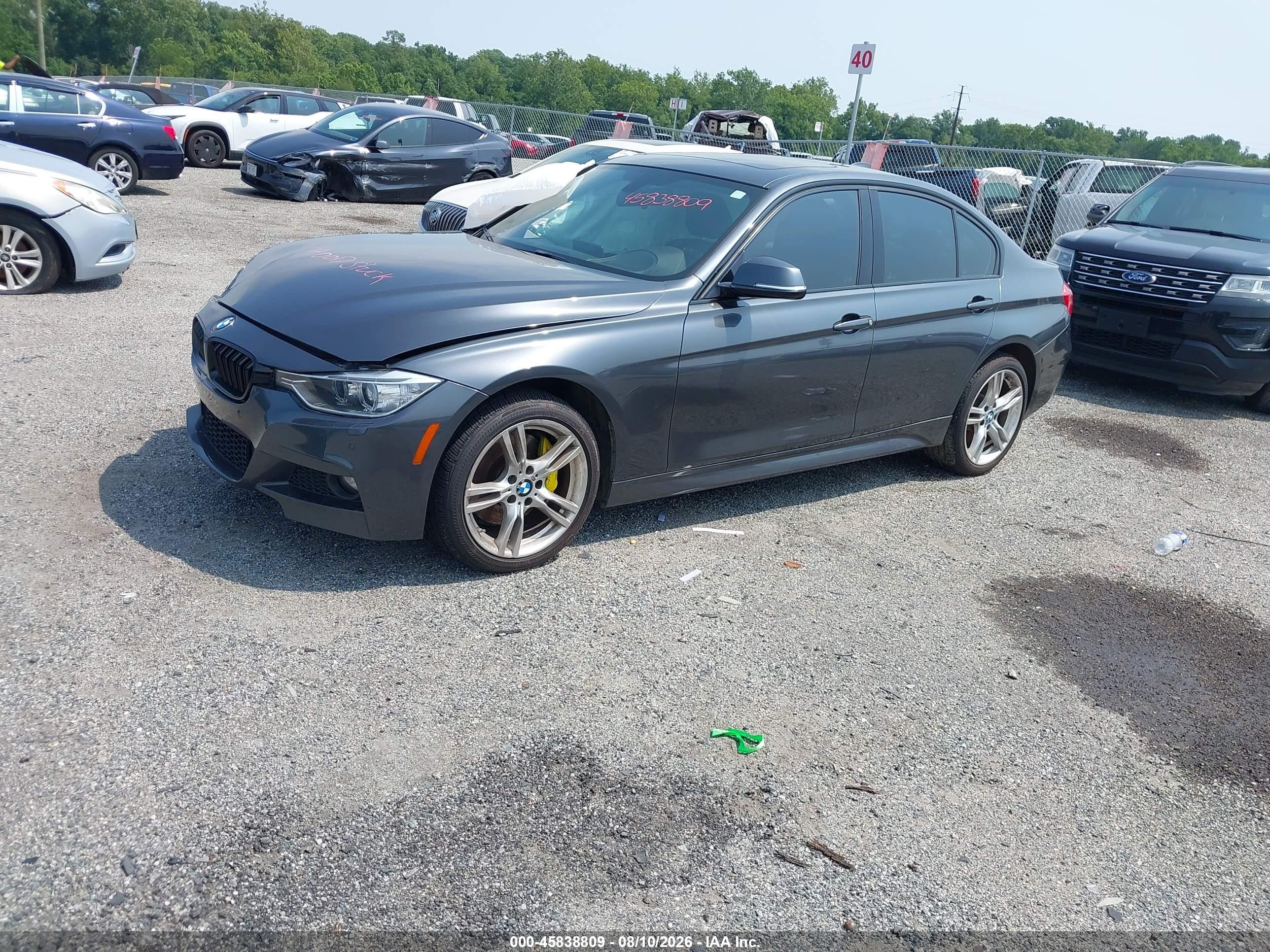 2015 Bmw 335i Xdrive Черный vin: WBA3B9C55FF589925