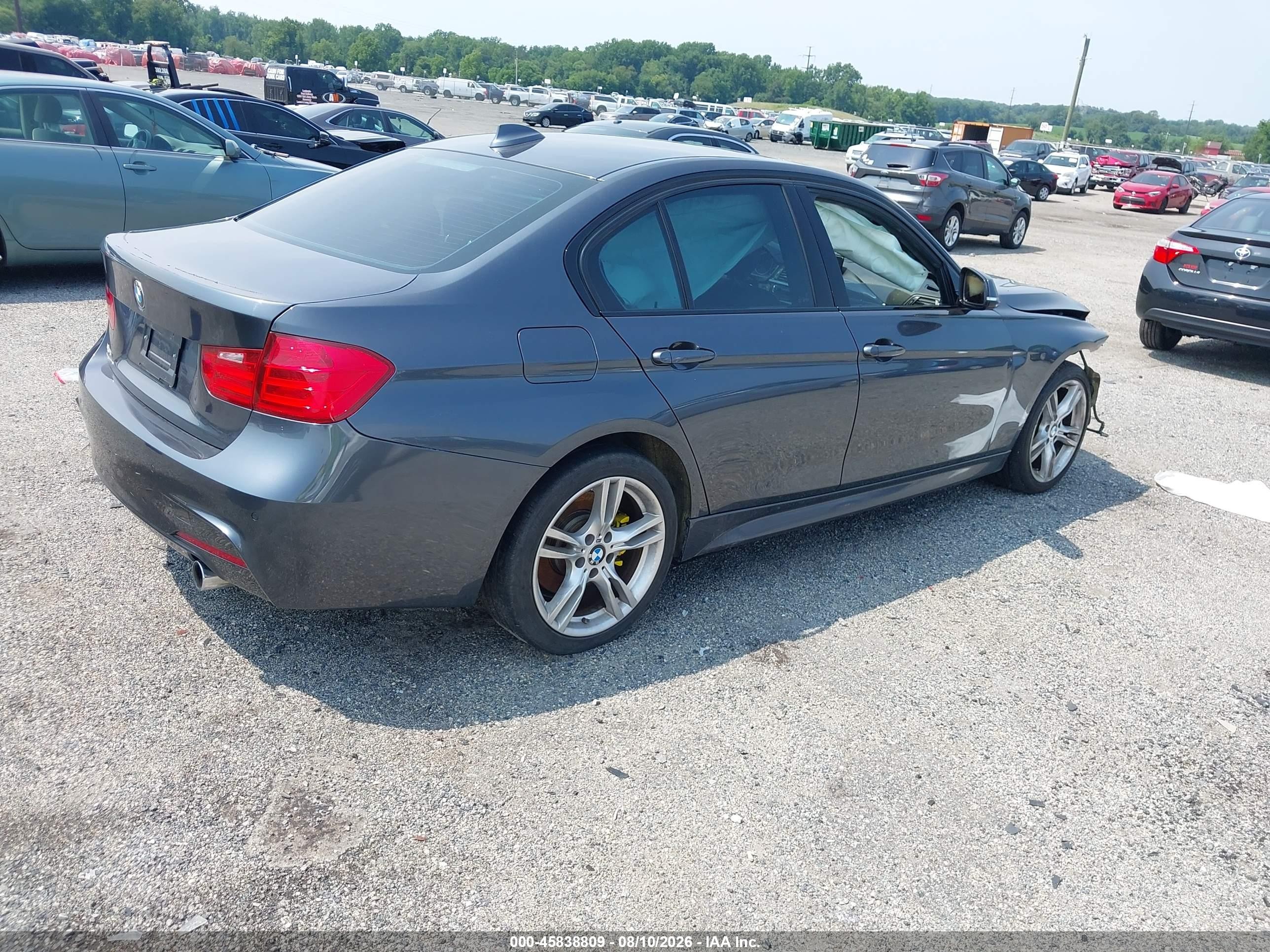 2015 Bmw 335i Xdrive Черный vin: WBA3B9C55FF589925