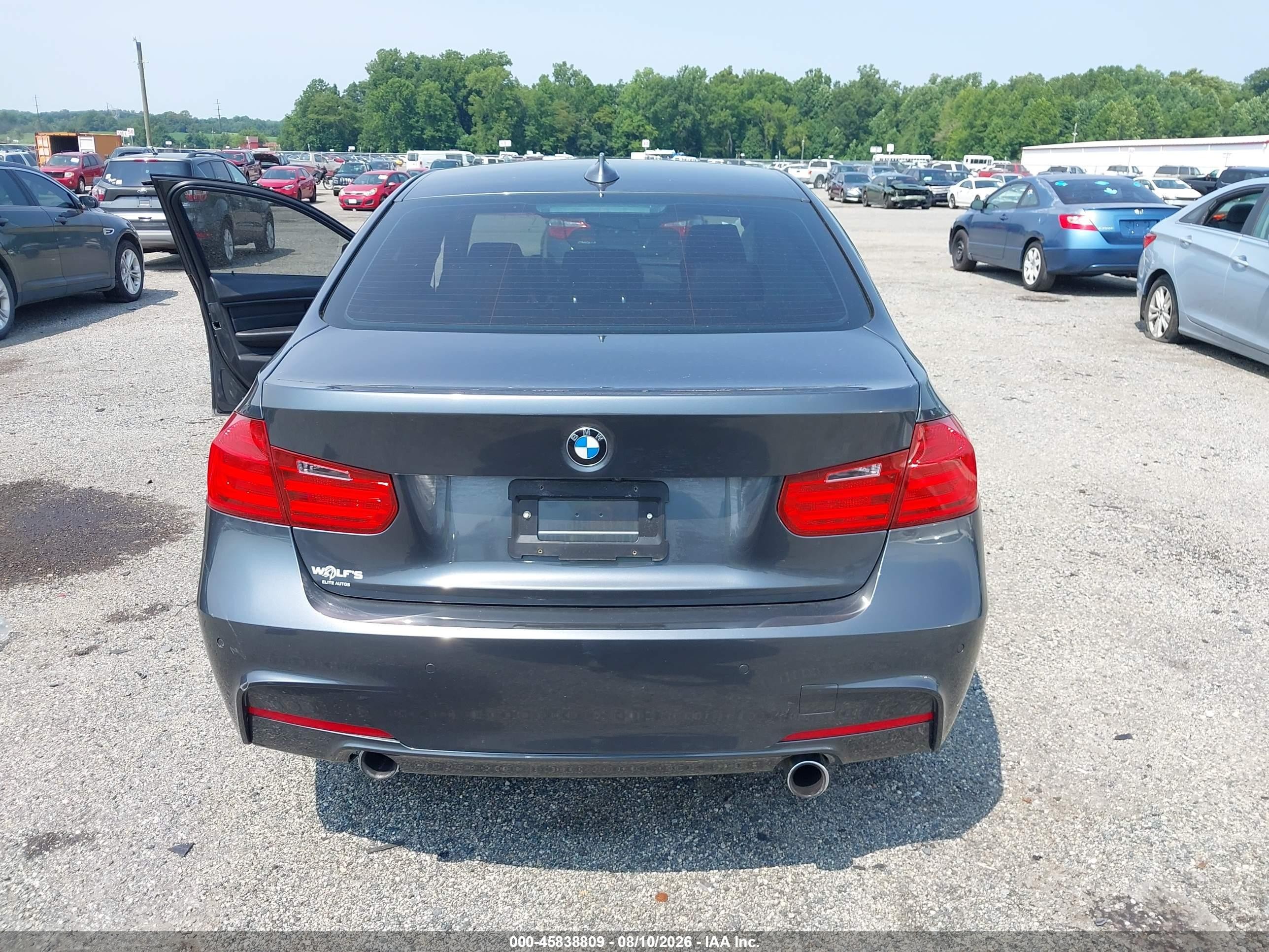 2015 Bmw 335i Xdrive Черный vin: WBA3B9C55FF589925
